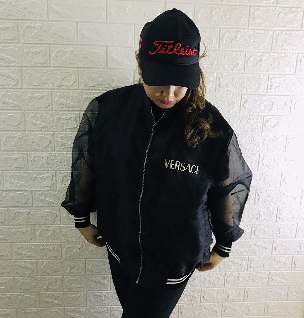 Versace Jeans Couture VINTAGE VERSACE JEANS COUTURE BOMBER MESH JACKET Size ONE SIZE - 10 Thumbnail
