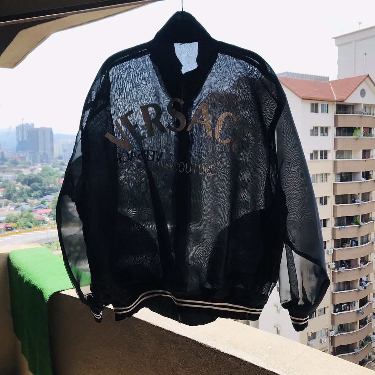 Versace Jeans Couture VINTAGE VERSACE JEANS COUTURE BOMBER MESH JACKET Size ONE SIZE - 11 Thumbnail