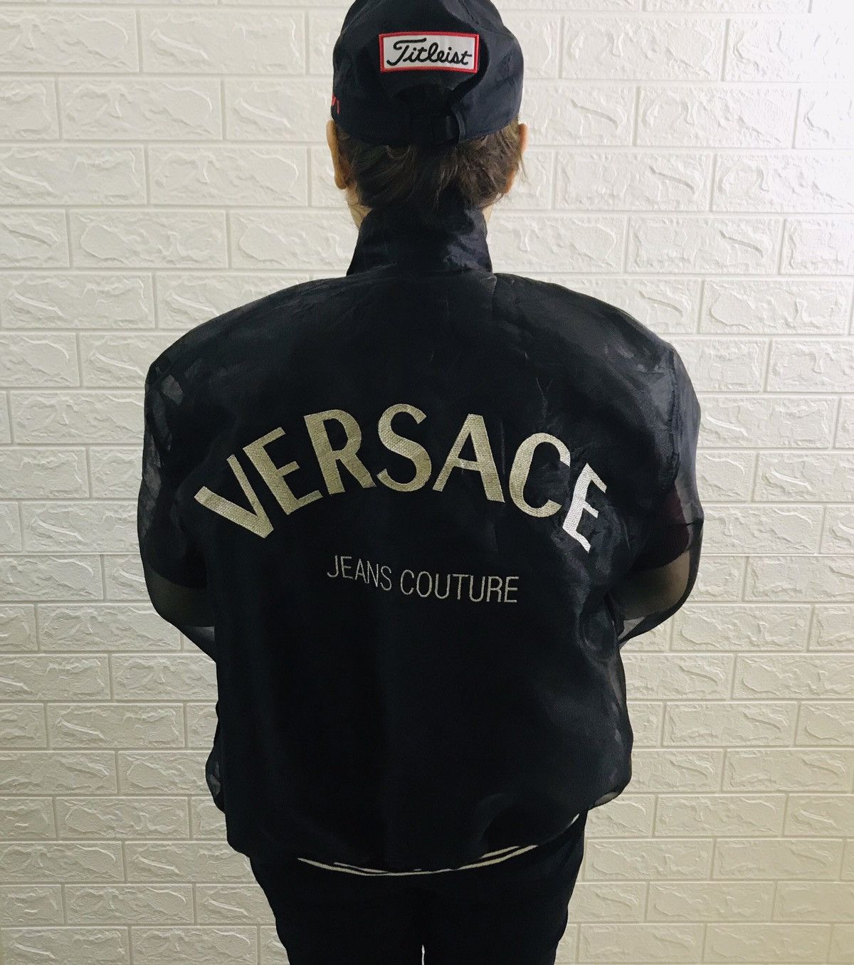 Versace Jeans Couture VINTAGE VERSACE JEANS COUTURE BOMBER MESH JACKET Size ONE SIZE - 5 Thumbnail
