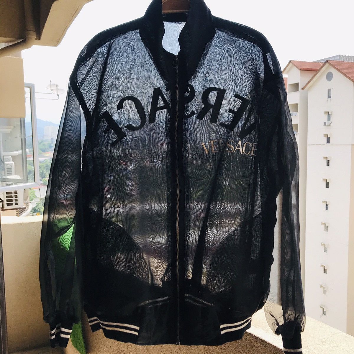 Versace Jeans Couture VINTAGE VERSACE JEANS COUTURE BOMBER MESH JACKET Size ONE SIZE - 12 Thumbnail