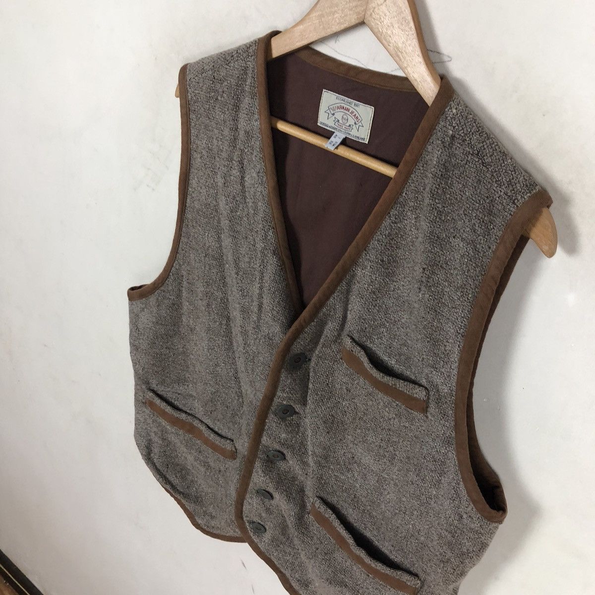 Armani Exchange VINTAGE ARMANI JEANS VEST Size US M / EU 48-50 / 2 - 11 Thumbnail