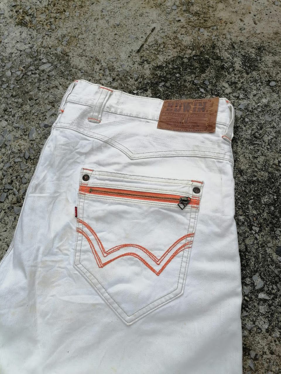 Edwin Edwin XV Big Size White Pants Size US 44 / EU 60 - 6 Thumbnail