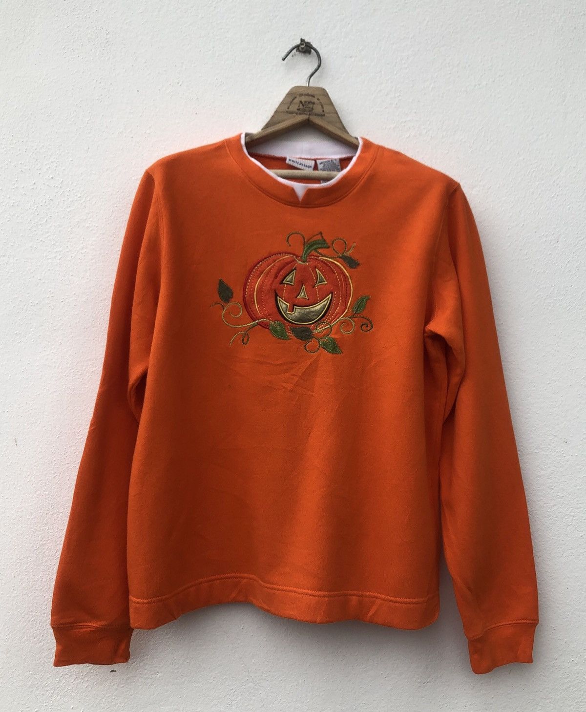 Vintage Halloween Theme Big Logo Sweatshirt Size US M / EU 48-50 / 2 - 1 Thumbnail