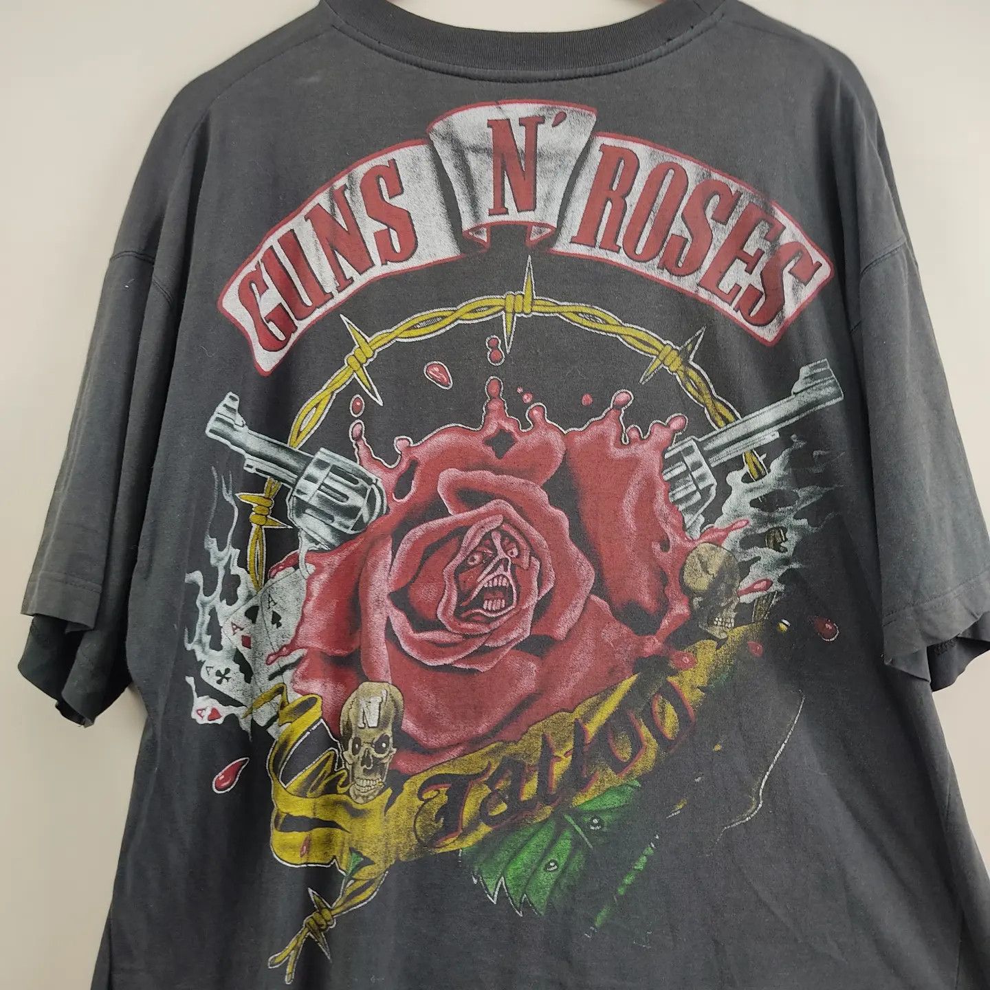 Band Tees × Guns N' Roses × Vintage 90's Guns N Roses Axl Rose Tattoo Full print Size US XL / EU 56 / 4 - 6 Thumbnail