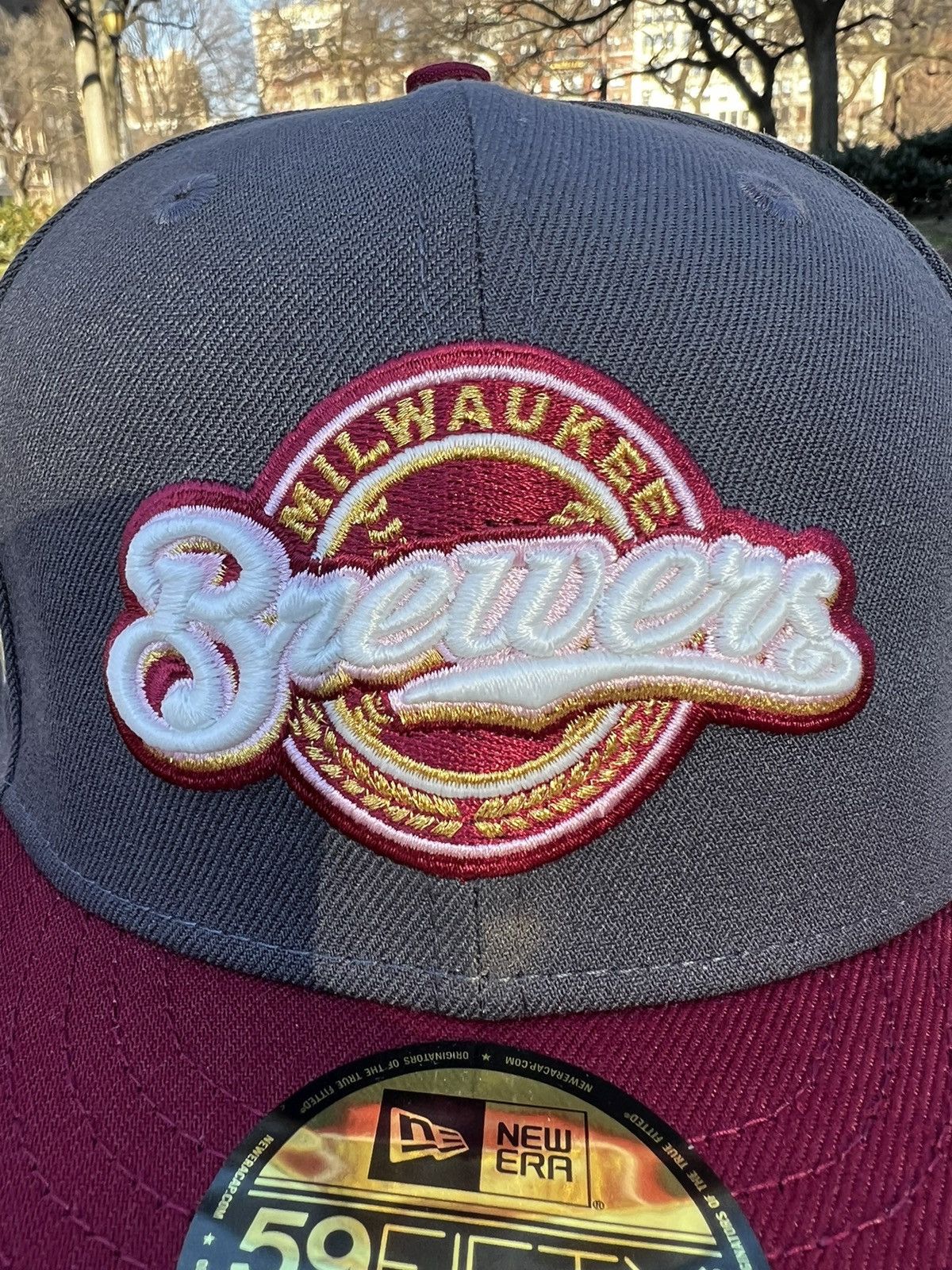 Hat Club × MLB × New Era 🏔️ 7 Hat Club NoHo Rushmore Quiet Storm Milwaukee Brewers Size ONE SIZE - 3 Thumbnail
