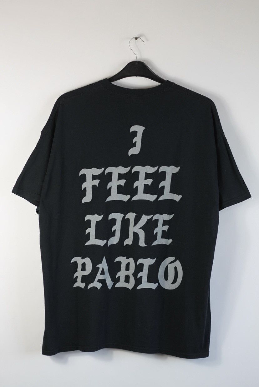 image of Hype x Kanye West I Feel Like Pablo The Life Of Kanye West Chicago T Shirt in Black (Size 2XL)