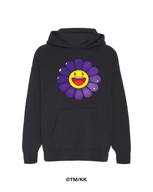 J Balvin × Takashi Murakami Medium Morado Flower Hoodie Purple 1 2 Kiki Black ABC Shirt Size US M / EU 48-50 / 2 - 7 Thumbnail