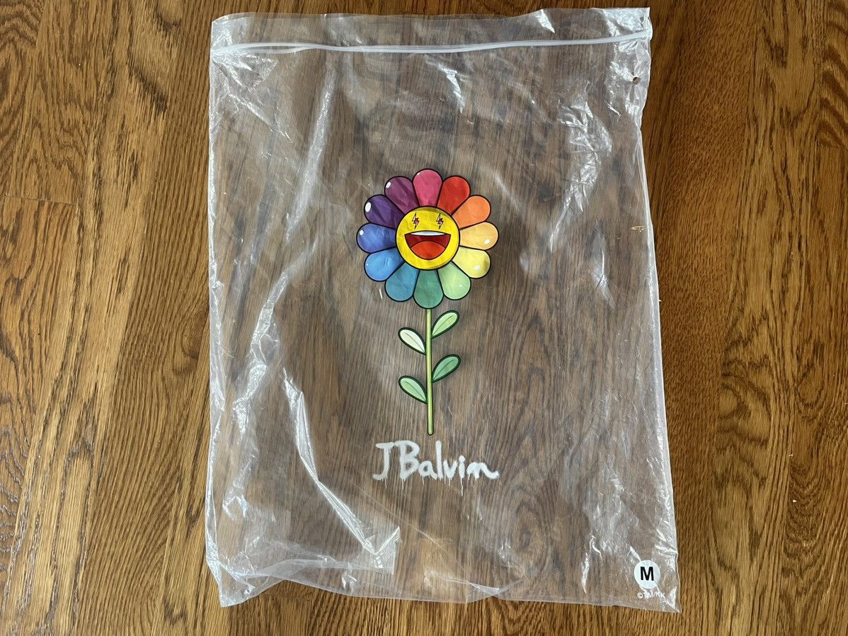 J Balvin × Takashi Murakami Medium Morado Flower Hoodie Purple 1 2 Kiki Black ABC Shirt Size US M / EU 48-50 / 2 - 13 Thumbnail