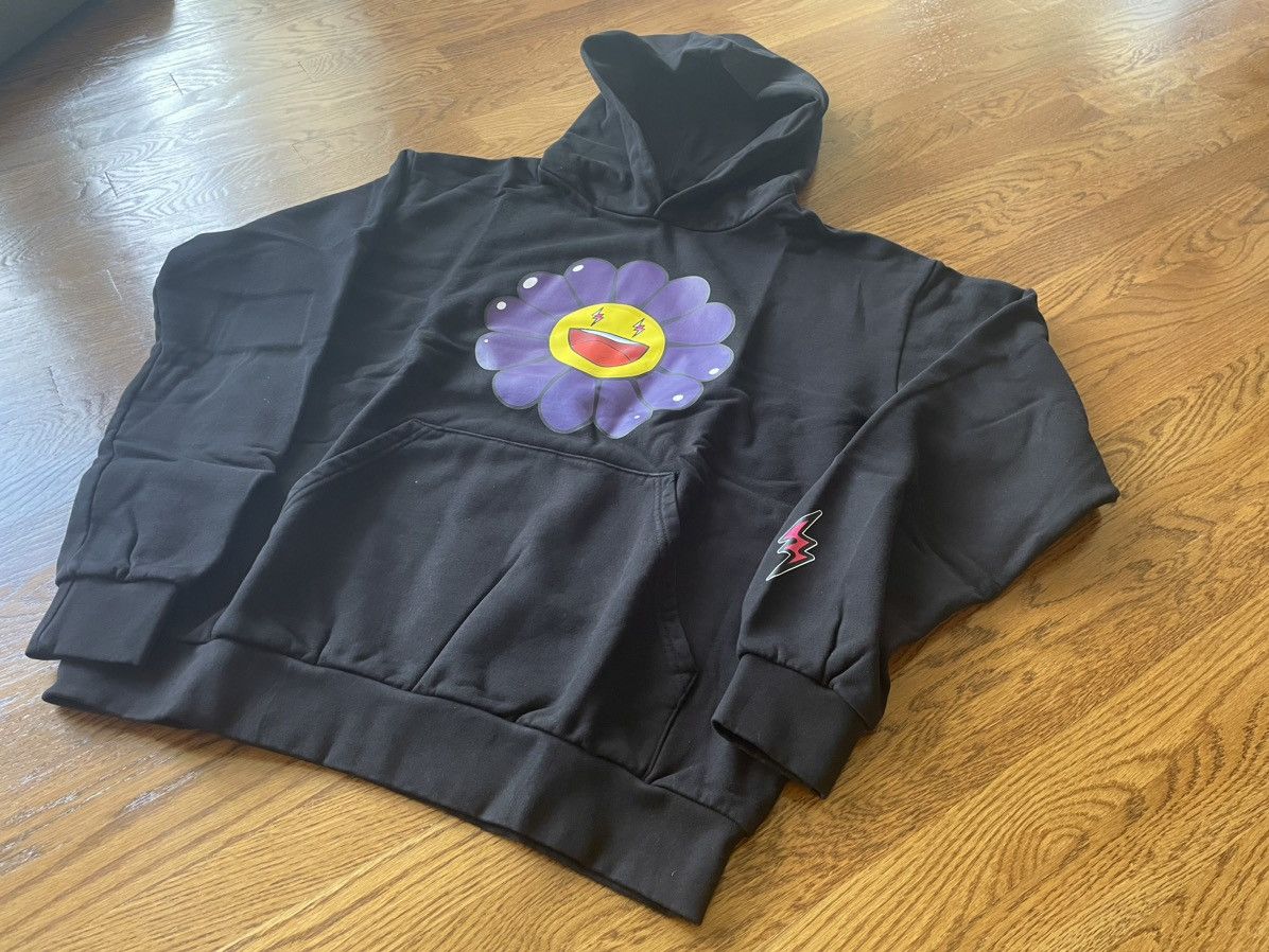 J Balvin × Takashi Murakami Medium Morado Flower Hoodie Purple 1 2 Kiki Black ABC Shirt Size US M / EU 48-50 / 2 - 11 Thumbnail