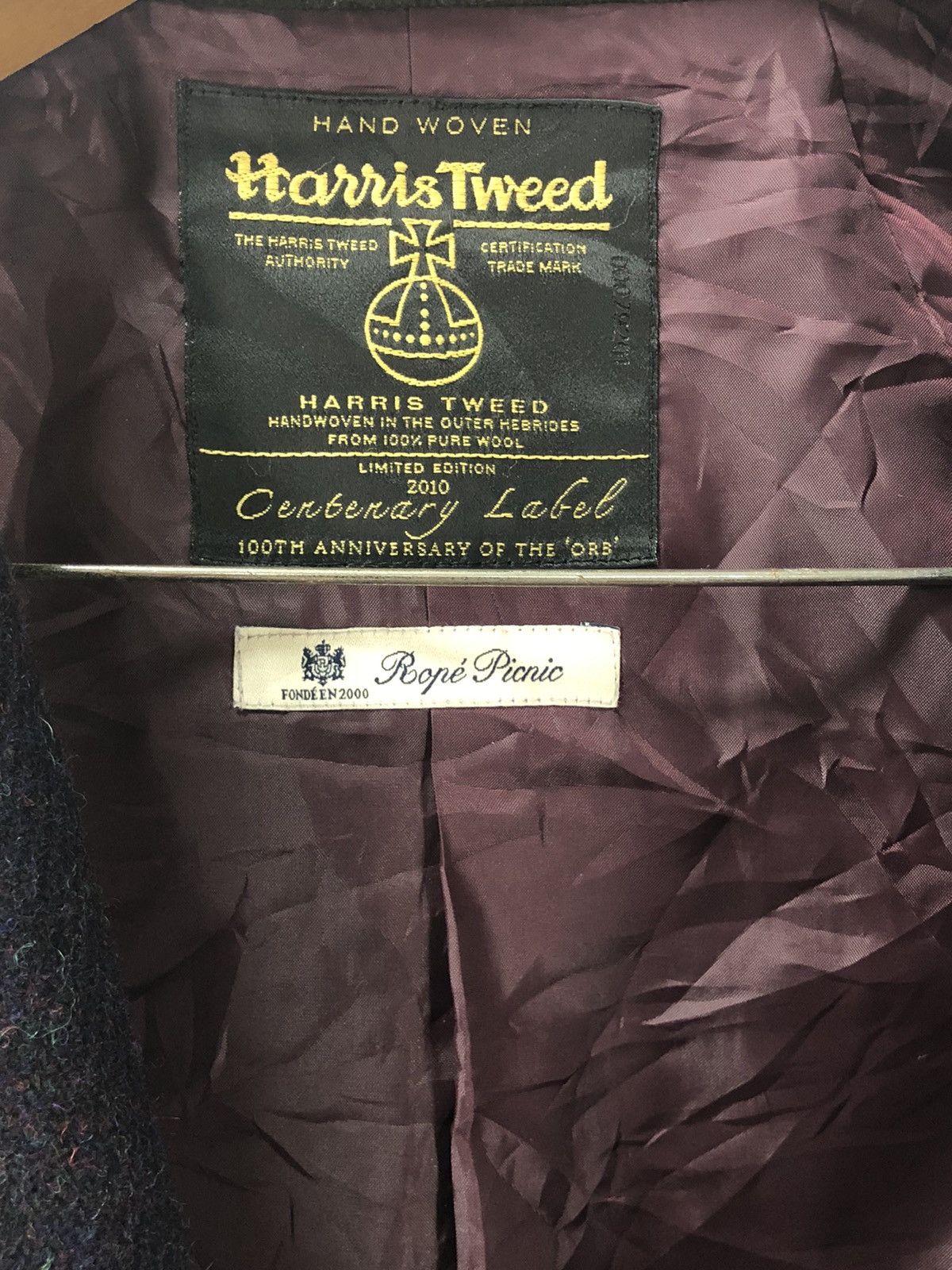 Harris Tweed HARRIS TWEED X ROPE PICNIC WOOL JACKET Size US S / EU 44-46 / 1 - 10 Thumbnail