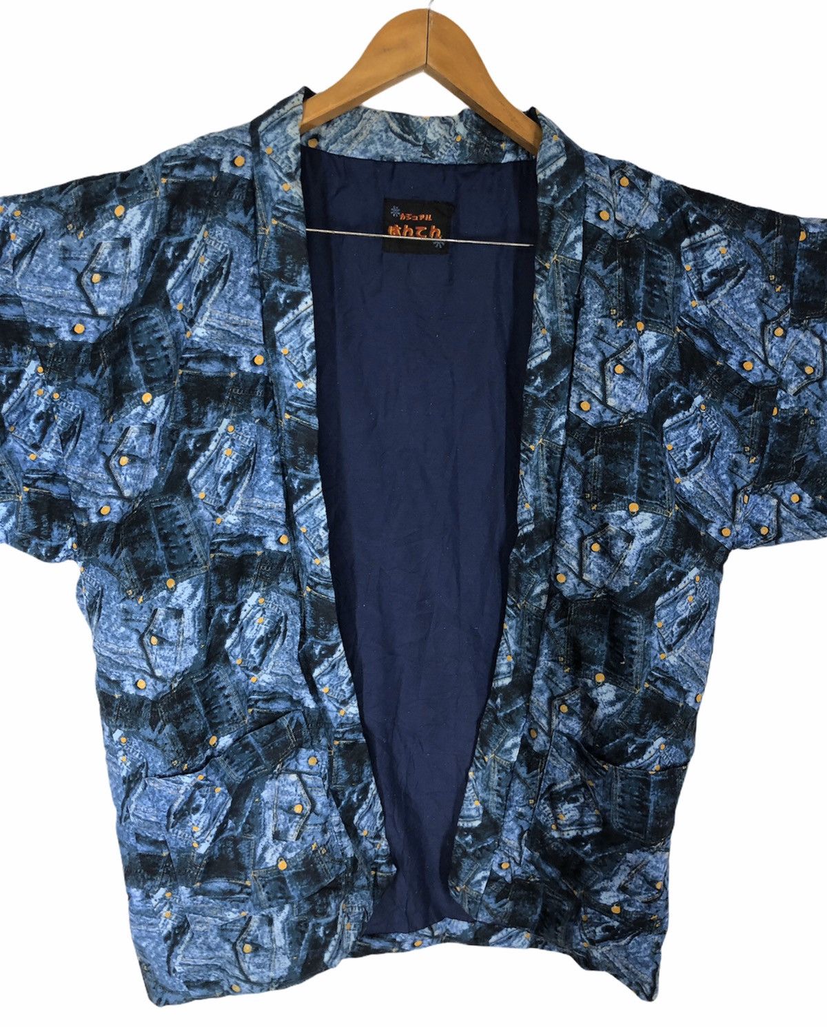 Japanese Brand kimono full print denim Logo Size US L / EU 52-54 / 3 - 4 Thumbnail