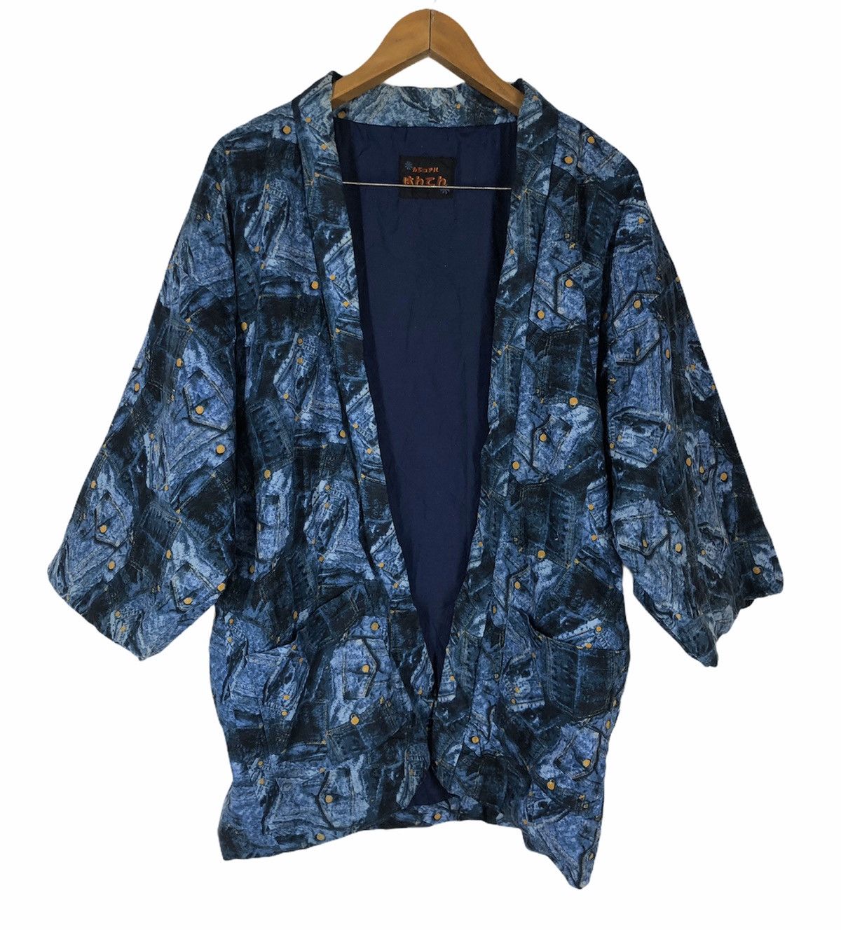 Japanese Brand kimono full print denim Logo Size US L / EU 52-54 / 3 - 1 Thumbnail