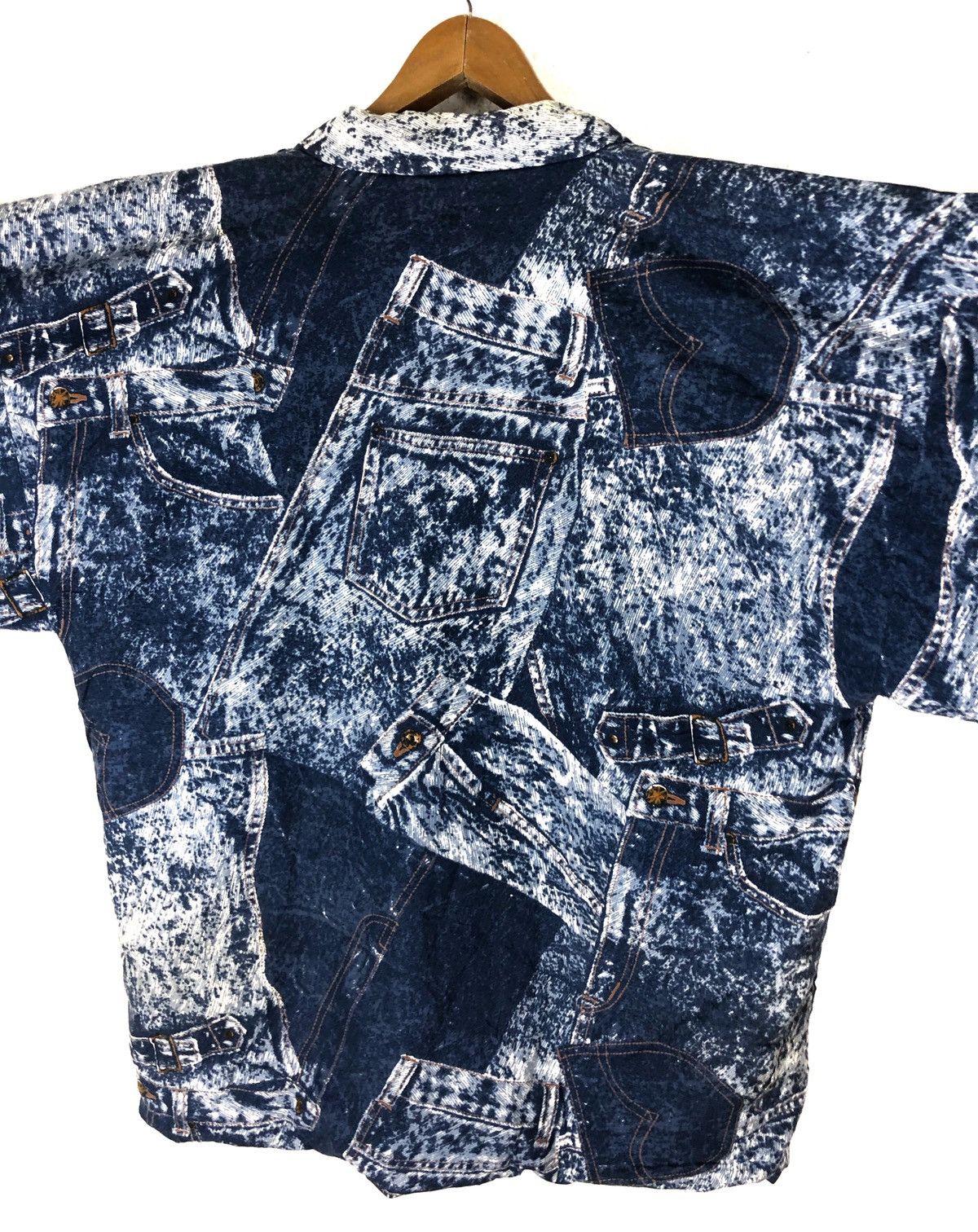 Japanese Brand Vintage Kimono All Over Print Denim Streetwear Fashion cw21 Size US L / EU 52-54 / 3 - 5 Thumbnail