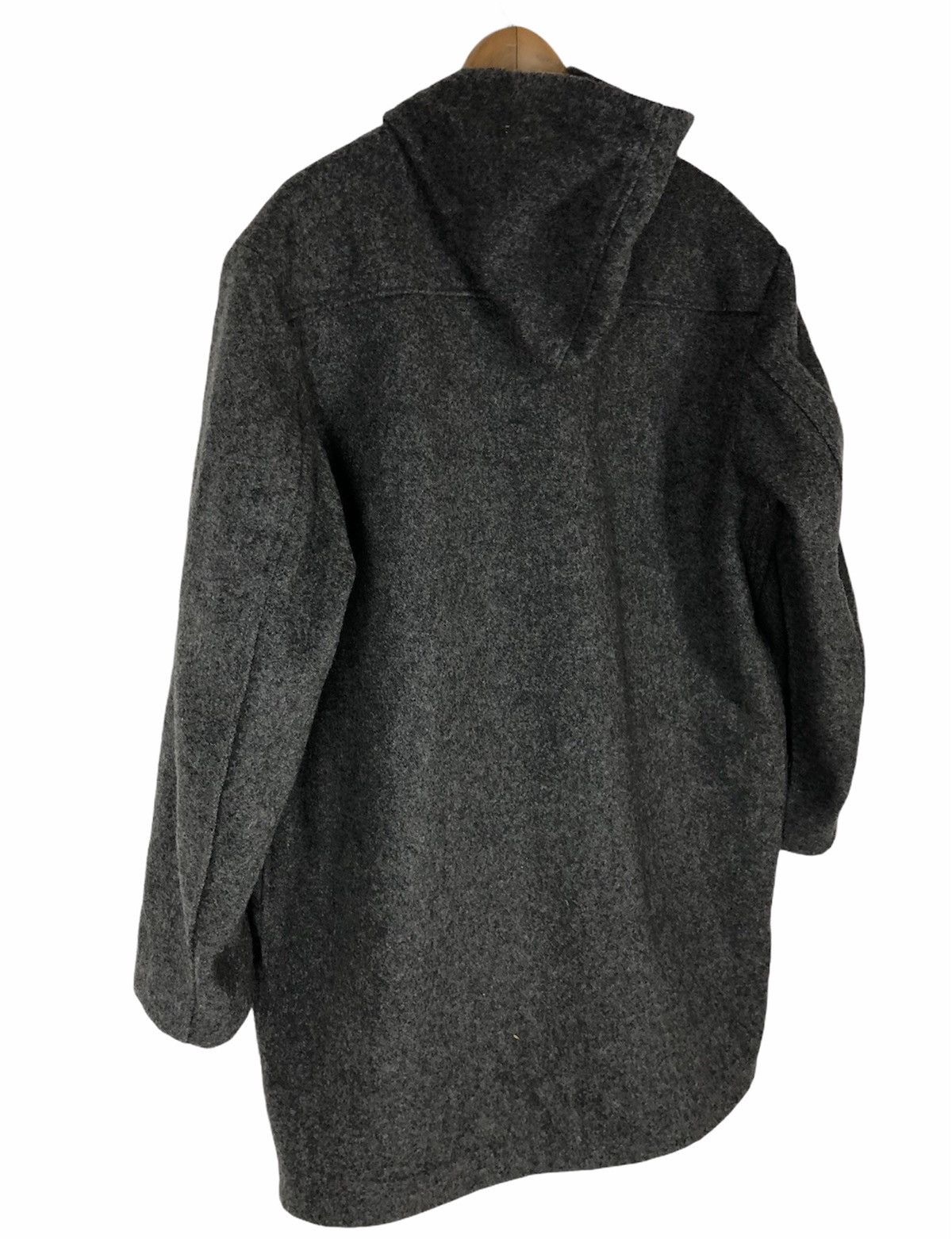 Schott × Vintage Schott NYC Grey Duffle Wool Long Coat Hoodi Made In Usa Size US L / EU 52-54 / 3 - 4 Thumbnail