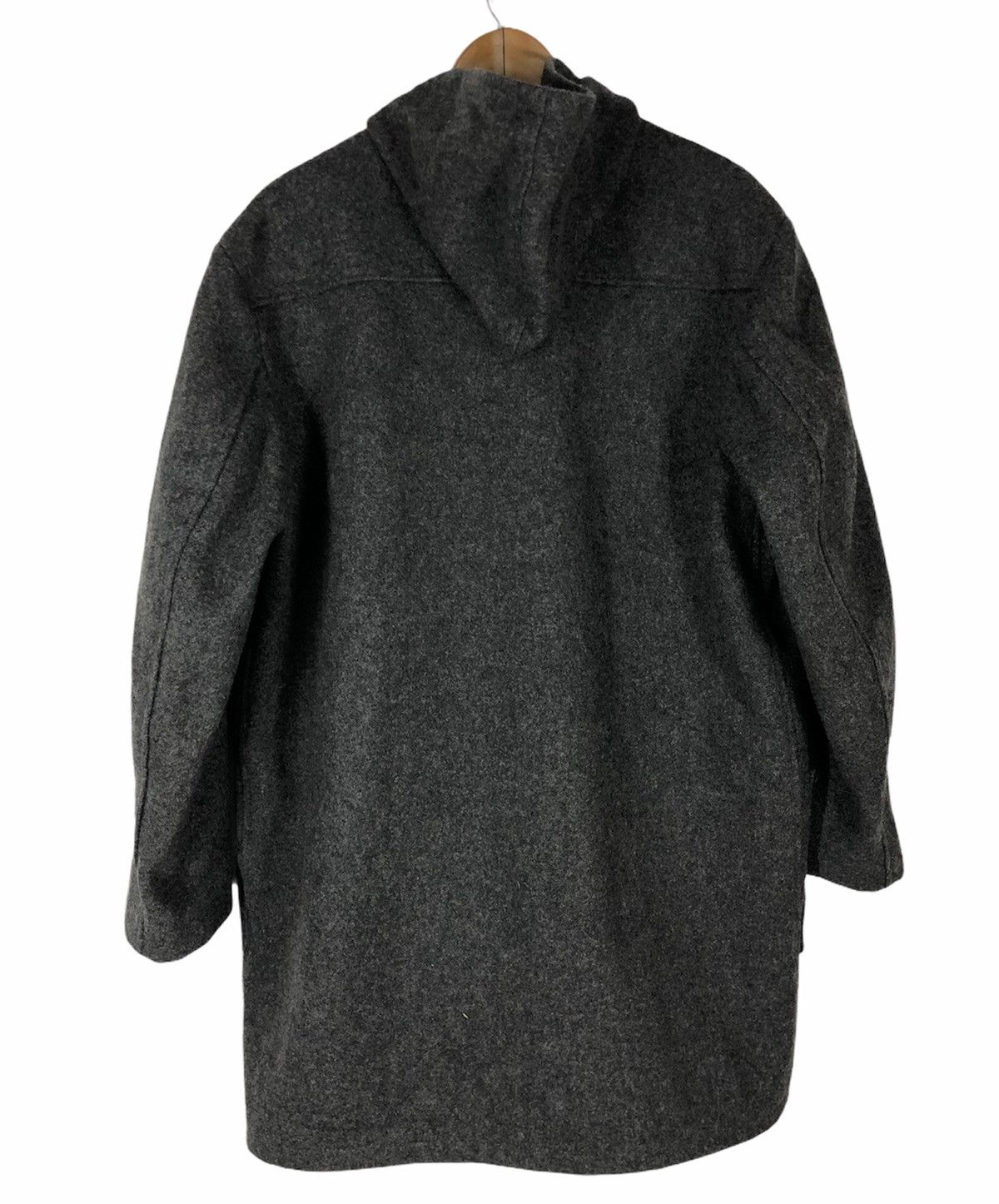 Schott × Vintage Schott NYC Grey Duffle Wool Long Coat Hoodi Made In Usa Size US L / EU 52-54 / 3 - 3 Thumbnail