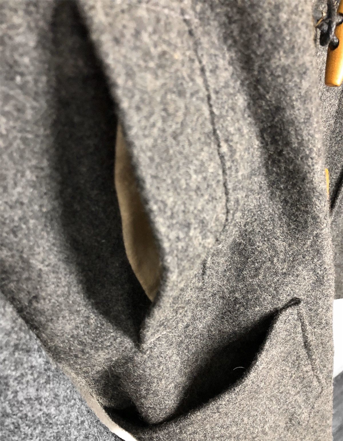 Schott × Vintage Schott NYC Grey Duffle Wool Long Coat Hoodi Made In Usa Size US L / EU 52-54 / 3 - 6 Thumbnail