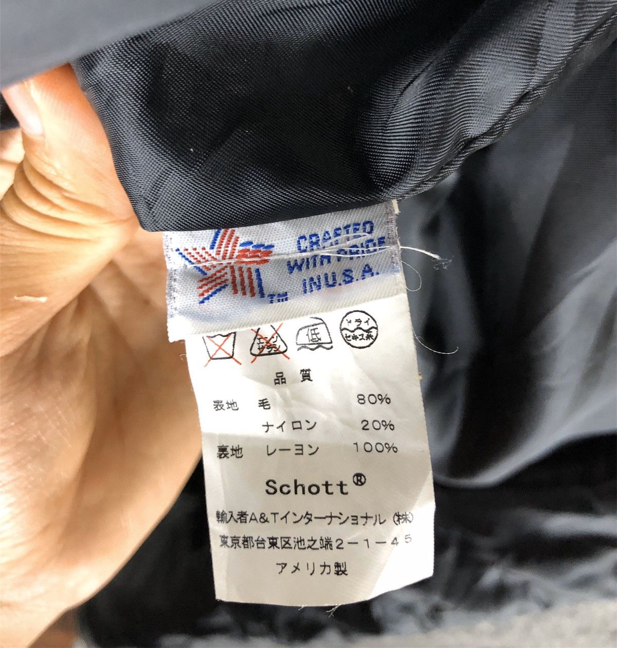 Schott × Vintage Schott NYC Grey Duffle Wool Long Coat Hoodi Made In Usa Size US L / EU 52-54 / 3 - 8 Thumbnail