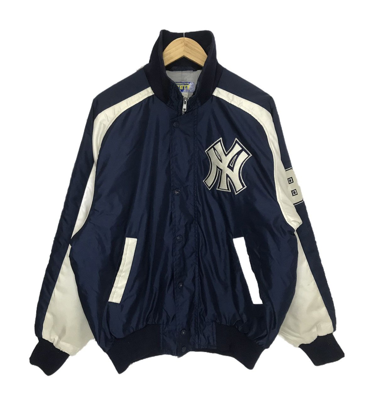 MLB × New York Yankees × Vintage New York Yankees Big Logo Embroid Varsity Jacket Size US M / EU 48-50 / 2 - 1 Thumbnail