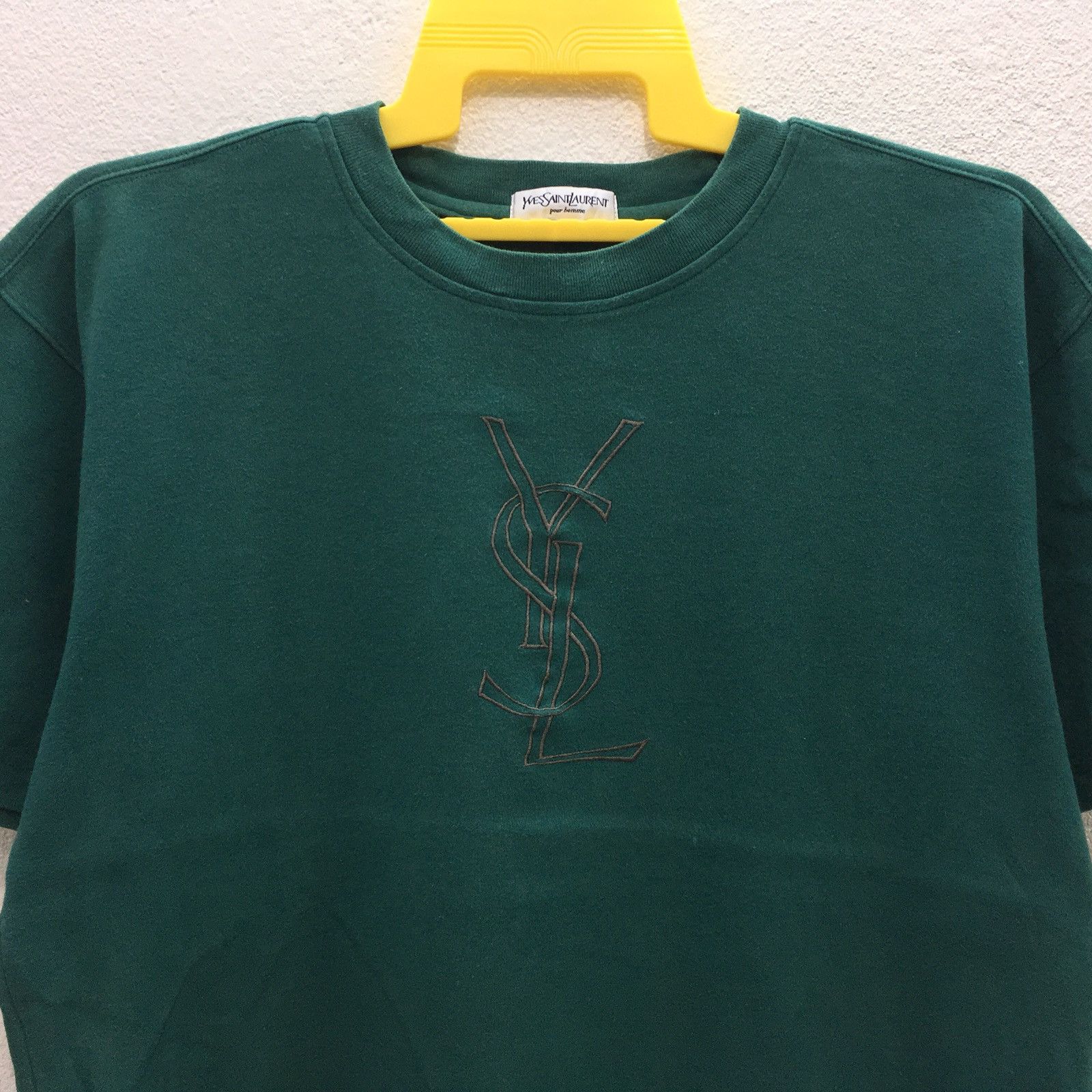 Yves Saint Laurent Men Clothing Tees Tshirt Big Logo