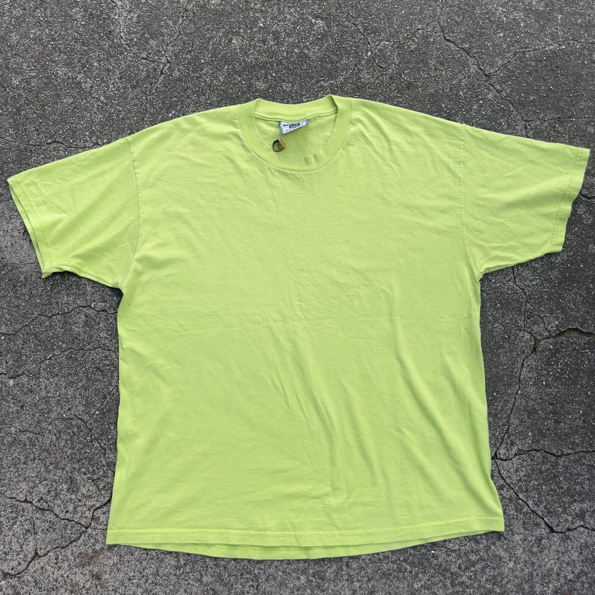 T-shirt Vintage Lee Années 80 - Femme Taille M - Manches Longues - Crème - Fabriqué USA