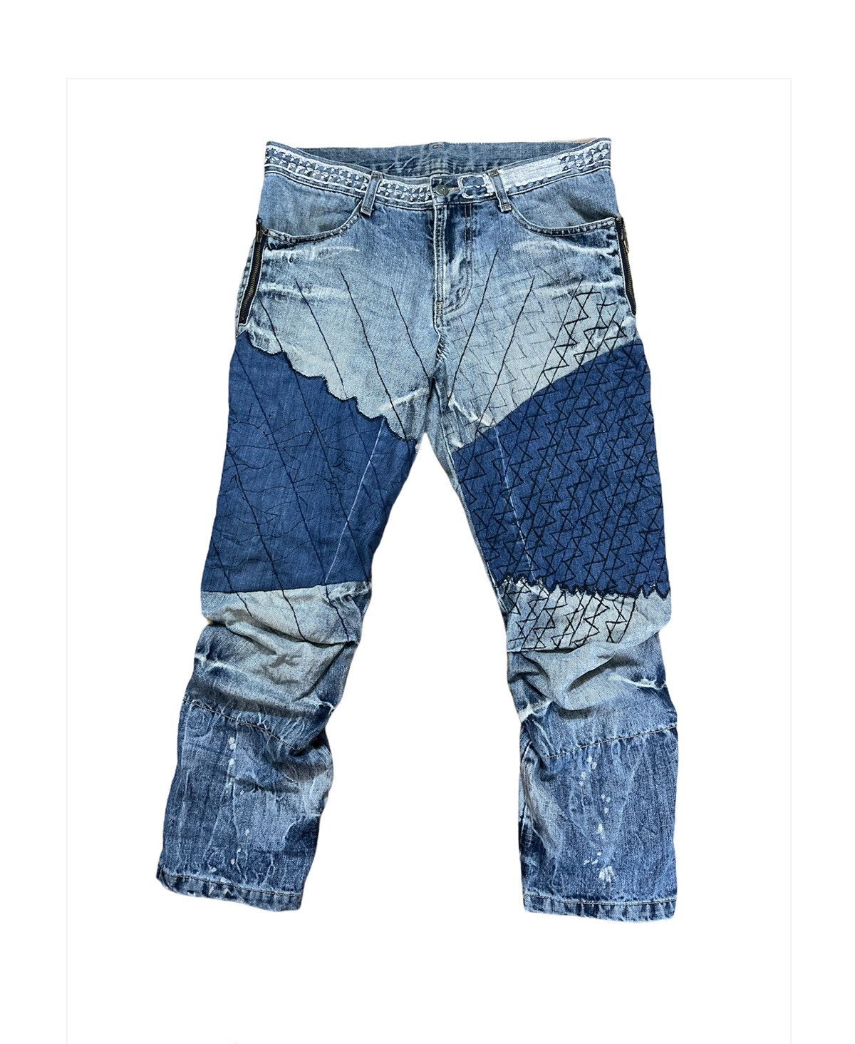 Kapital PPFM Seditionaries Multipocket Denim Jeans Size US 33 - 1 Thumbnail