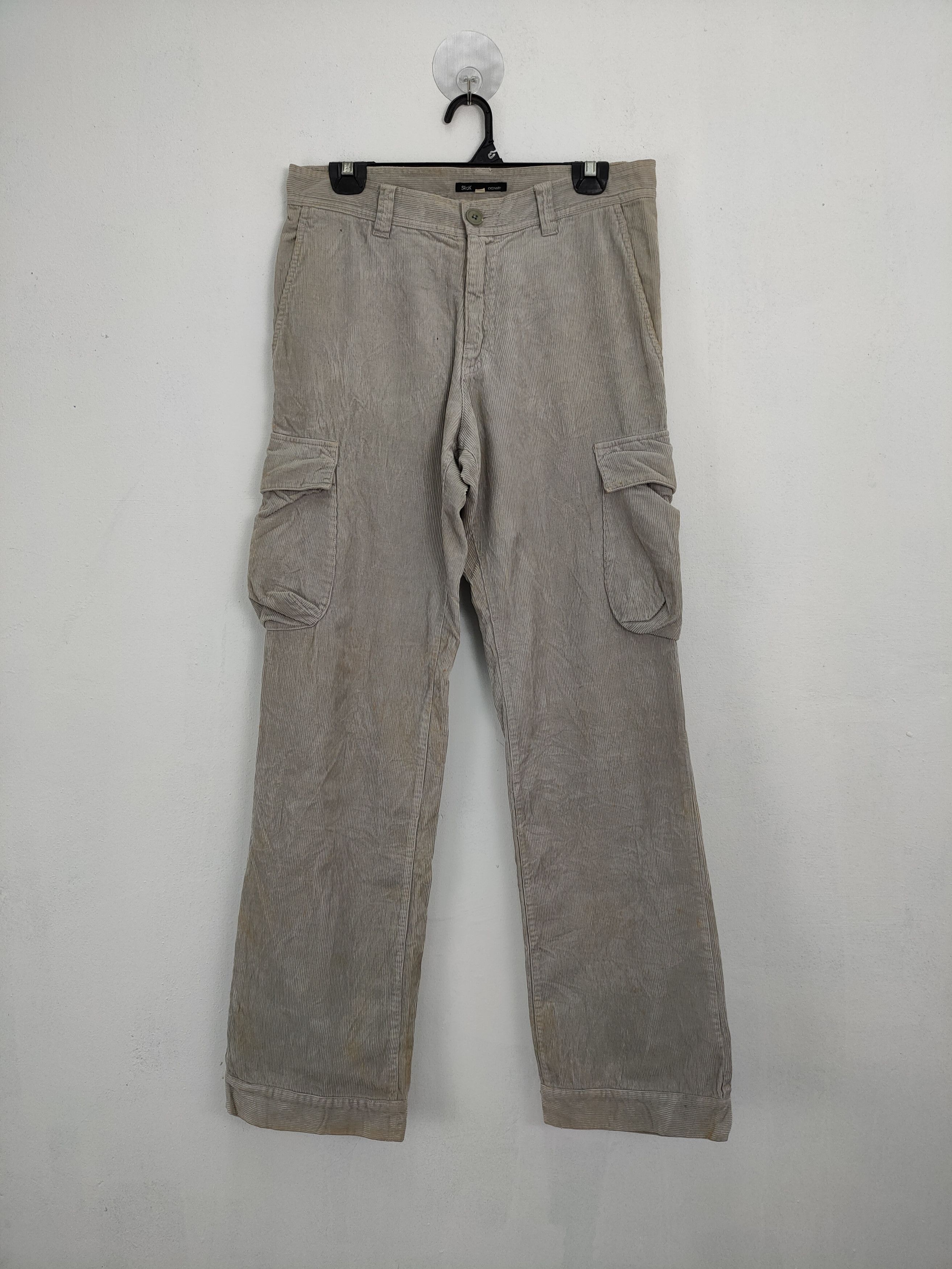 Japanese Brand Slick Corduroi Cargo Pants Designer Pants | Grailed