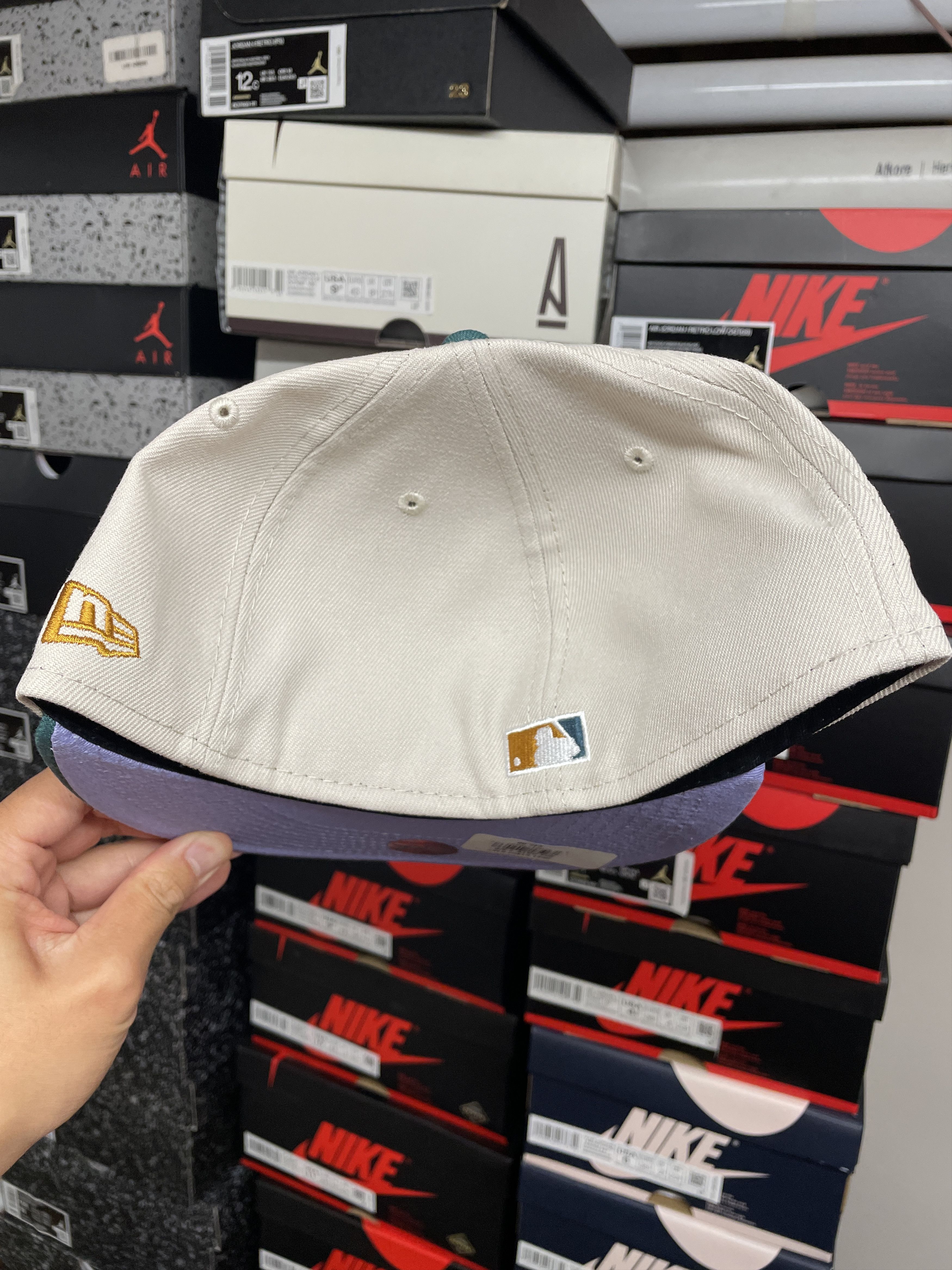 MLB × New Era 7 3/8 White Teal Seattle Mariners Two 2 Tone 2001 All Star Size ONE SIZE - 5 Thumbnail