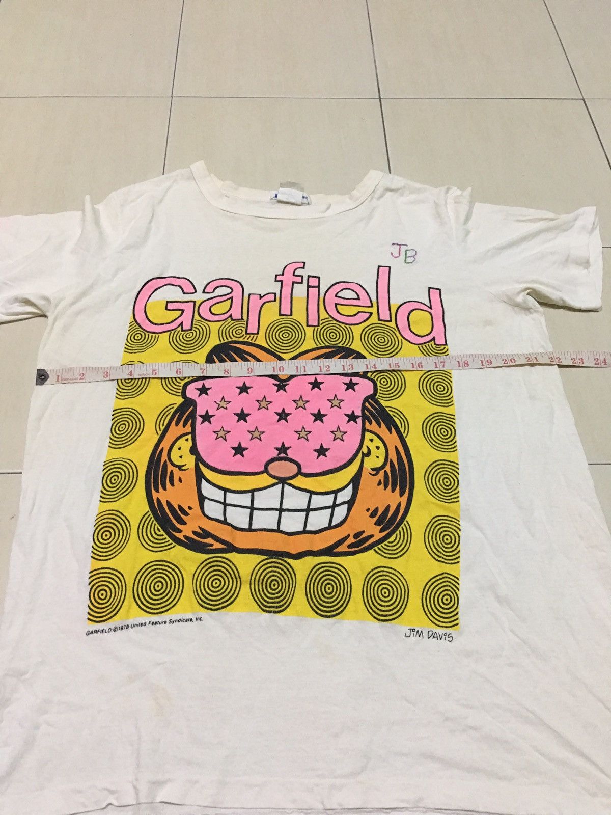 Vintage Vintage 70s Garfield Cartoon Network shirt Size US XL / EU 56 / 4 - 9 Thumbnail