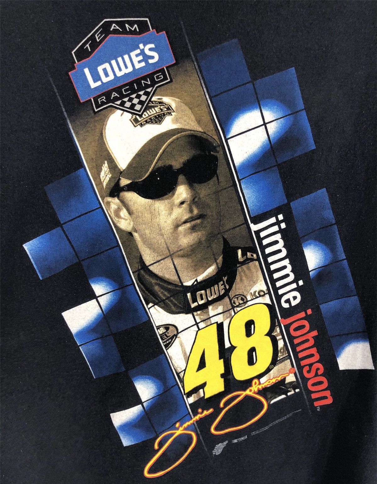 NASCAR Vintage Y2K NASCAR Jimmie Johnson T-Shirt - Mens XL Size US XL / EU 56 / 4 - 5 Thumbnail