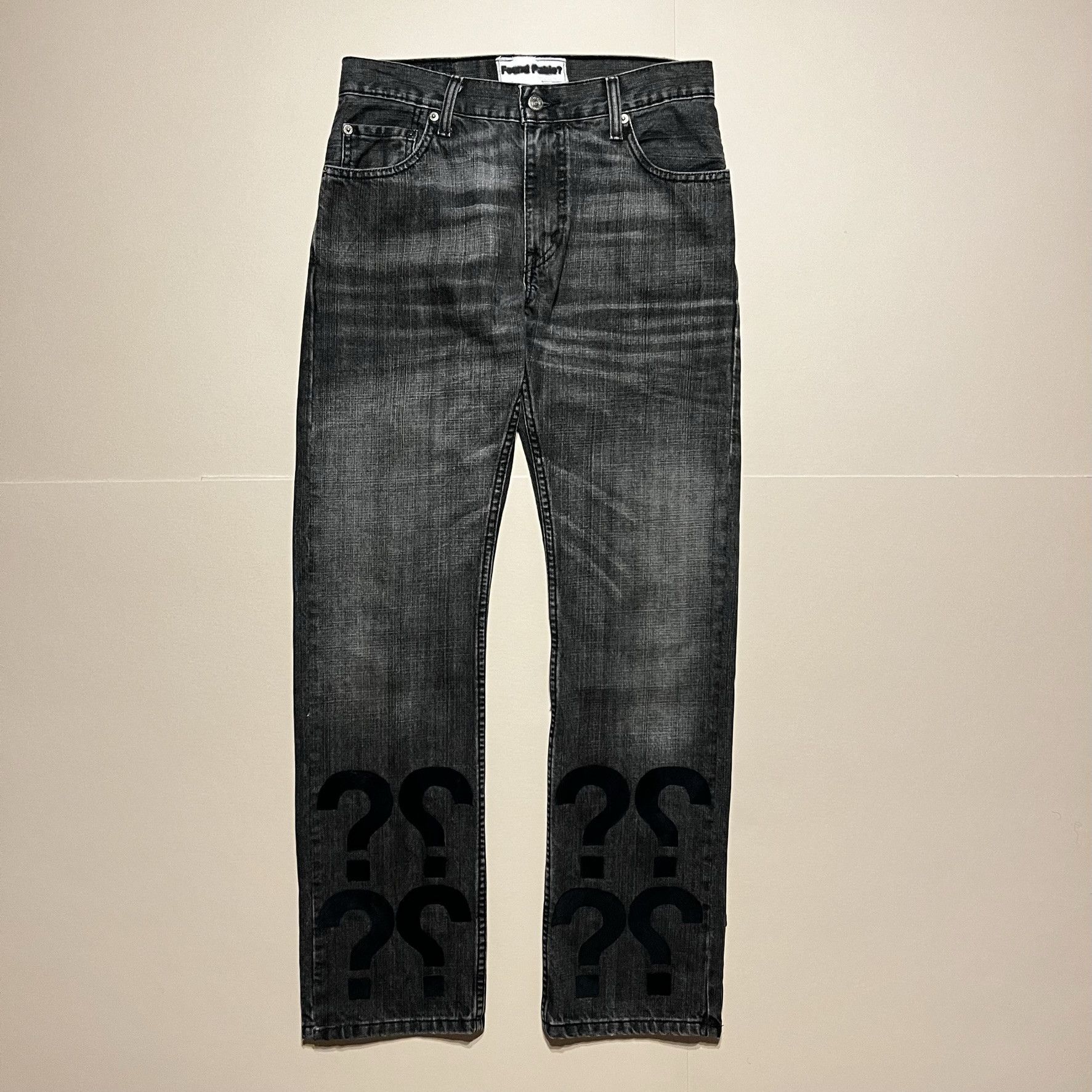 Vintage Found Pablo Charcoal Denim Size US 29 - 1 Thumbnail