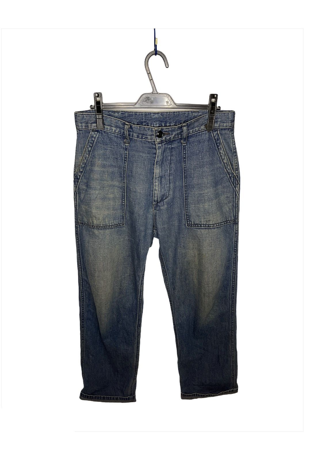 image of Engineered Garments x Needles Vintage Nepco By Nepenthes Co.ltd Jeans Colour Design in Indigo (Size