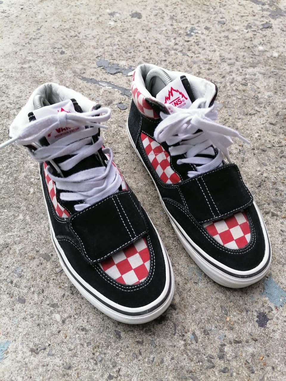 Vans Vans Mountain Edition Red And White Checkered Grailed