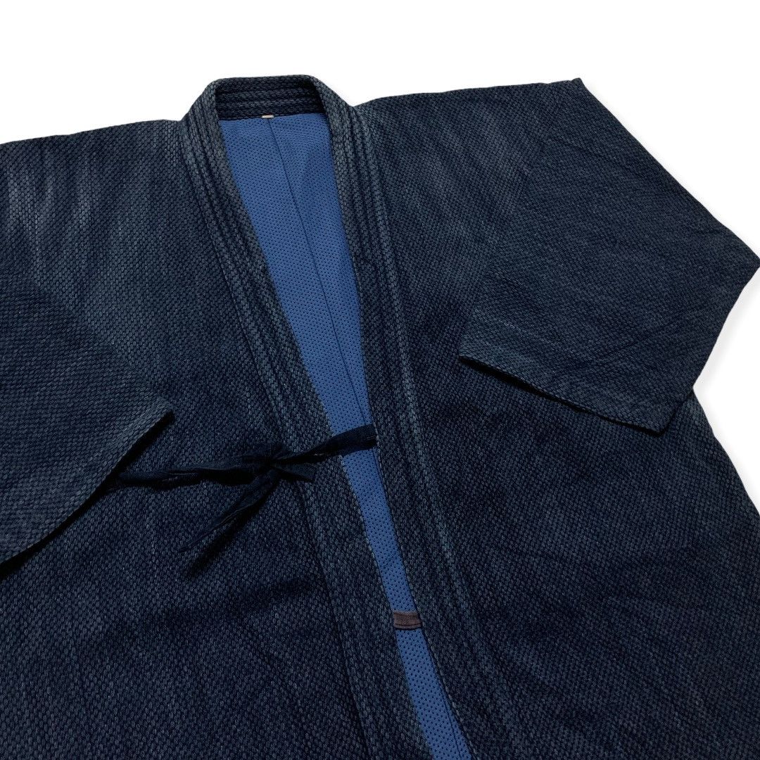 Indigo Yamato Japan Kimono Indigo Dyed Woven Cardigan Size US L / EU 52-54 / 3 - 9 Thumbnail