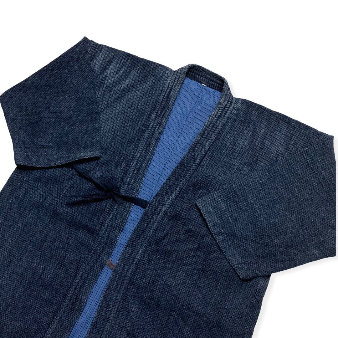 Indigo Yamato Japan Kimono Indigo Dyed Woven Cardigan Size US L / EU 52-54 / 3 - 7 Thumbnail