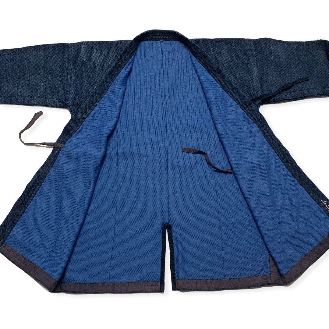 Indigo Yamato Japan Kimono Indigo Dyed Woven Cardigan Size US L / EU 52-54 / 3 - 5 Thumbnail