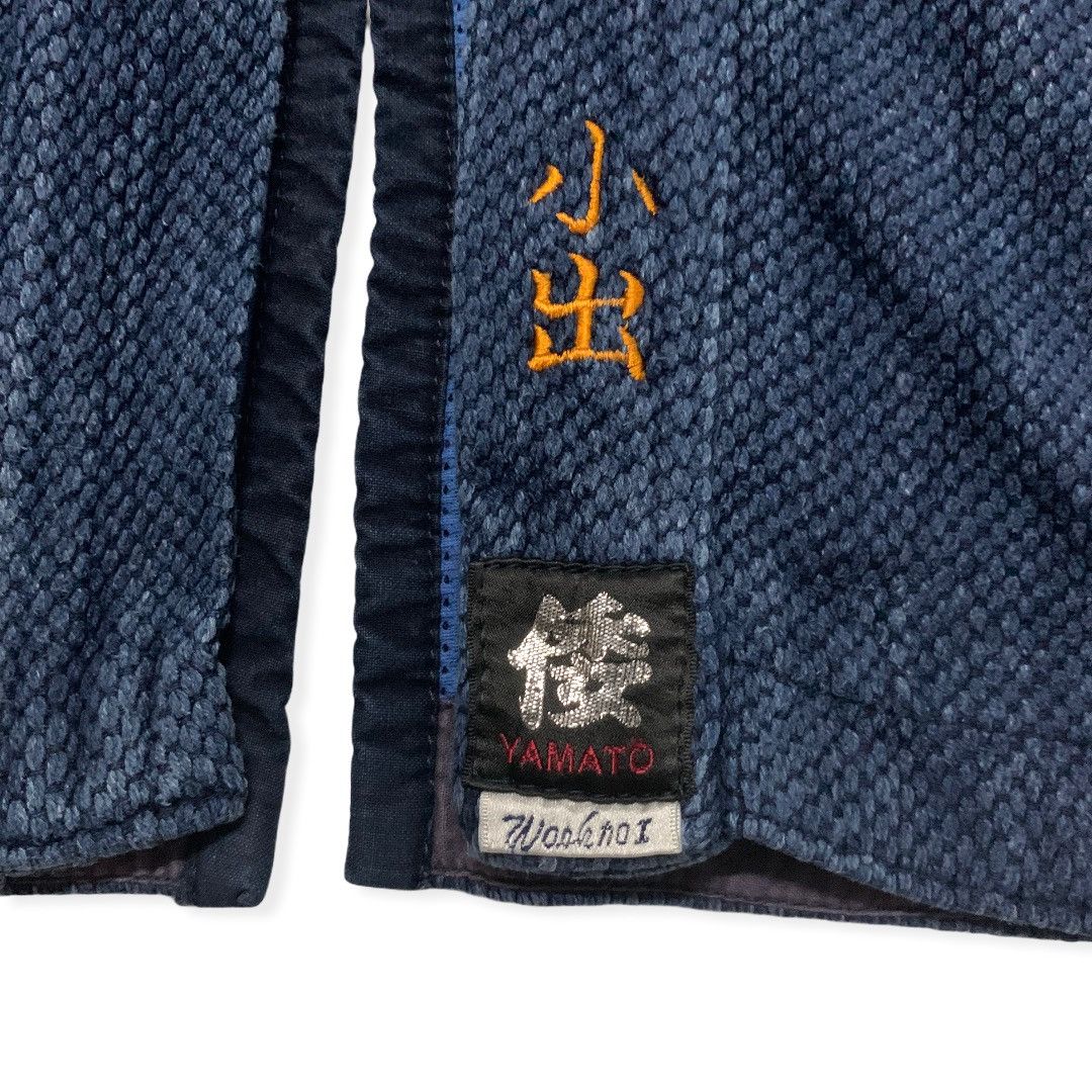 Indigo Yamato Japan Kimono Indigo Dyed Woven Cardigan Size US L / EU 52-54 / 3 - 8 Thumbnail
