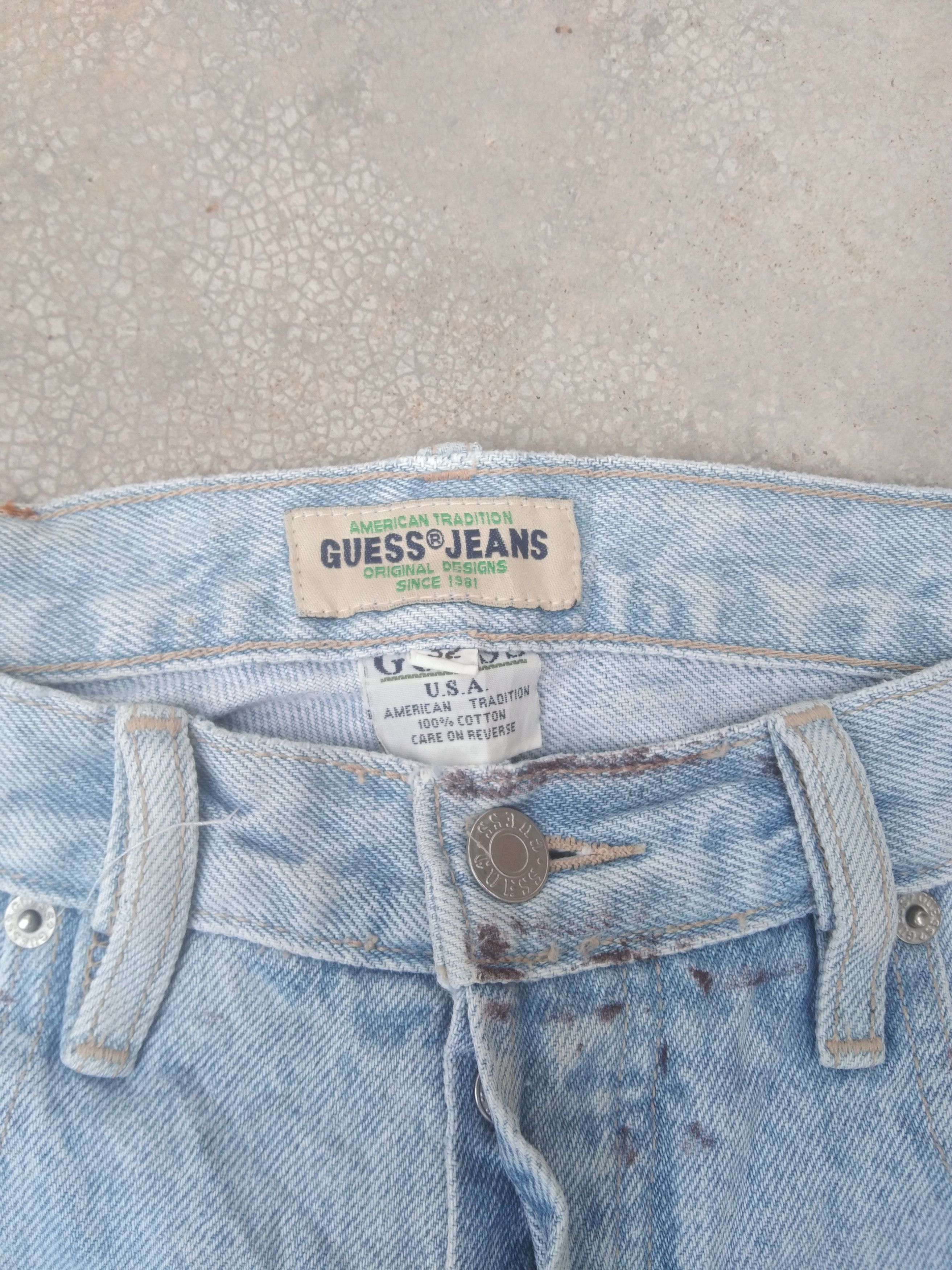 Guess Vintage Guess Jeans USA Straight Leg Denim 32x31 Size US 32 / EU 48 - 4 Thumbnail