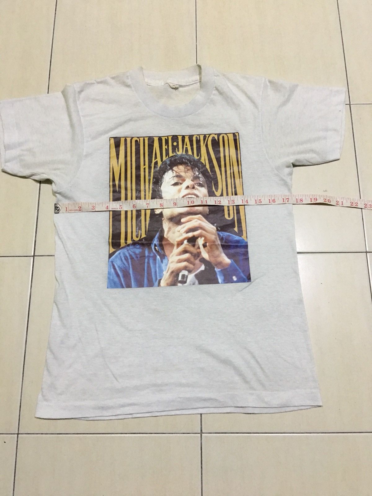 Band Tees × Michael Jackson × Vintage Rare vintage 80s Michael jackson king of pop tour shirt Size US S / EU 44-46 / 1 - 5 Thumbnail