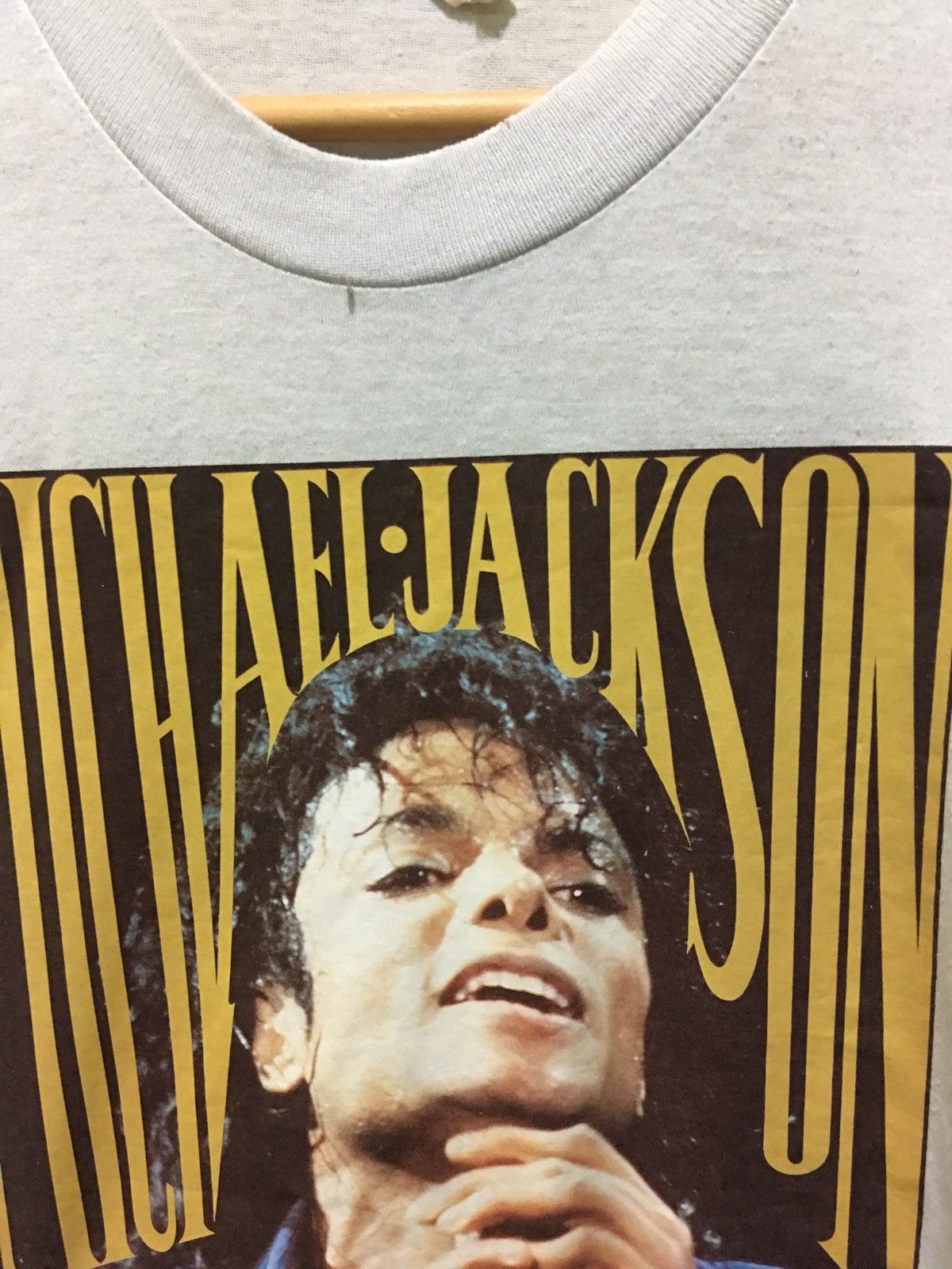 Band Tees × Michael Jackson × Vintage Rare vintage 80s Michael jackson king of pop tour shirt Size US S / EU 44-46 / 1 - 3 Thumbnail