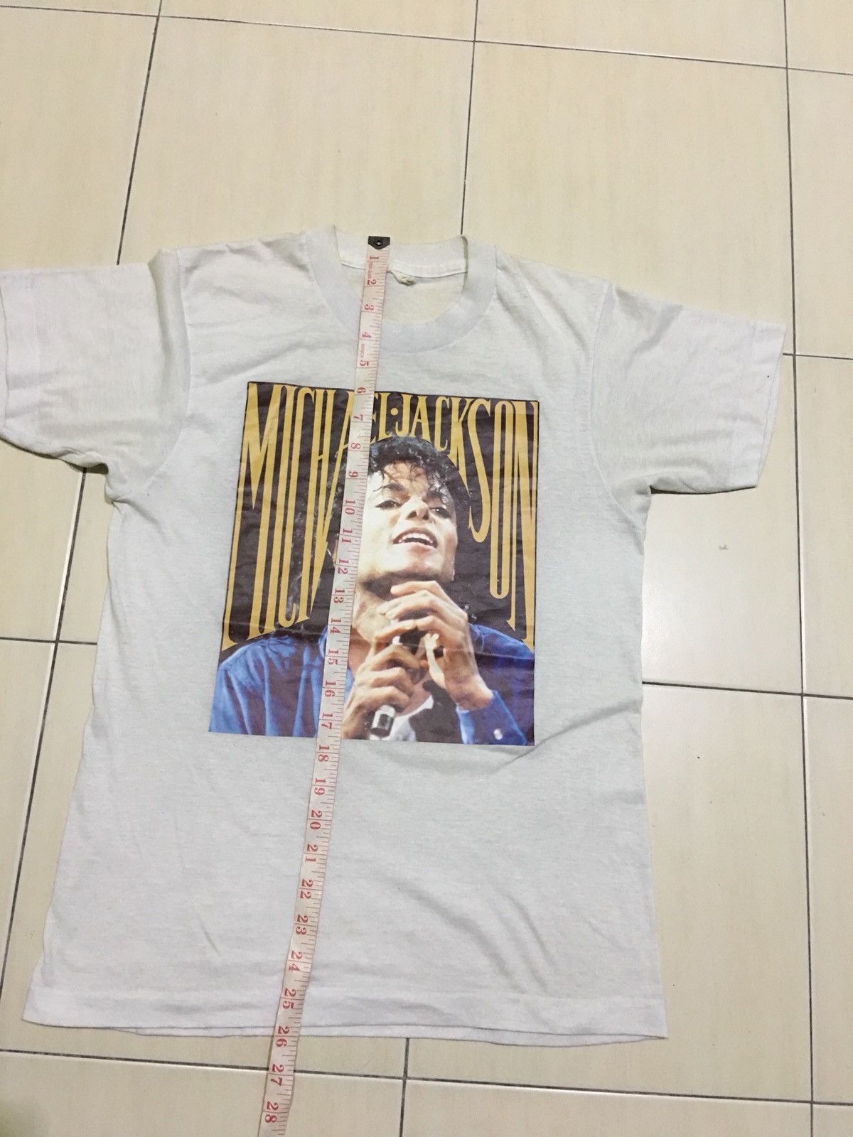 Band Tees × Michael Jackson × Vintage Rare vintage 80s Michael jackson king of pop tour shirt Size US S / EU 44-46 / 1 - 6 Thumbnail
