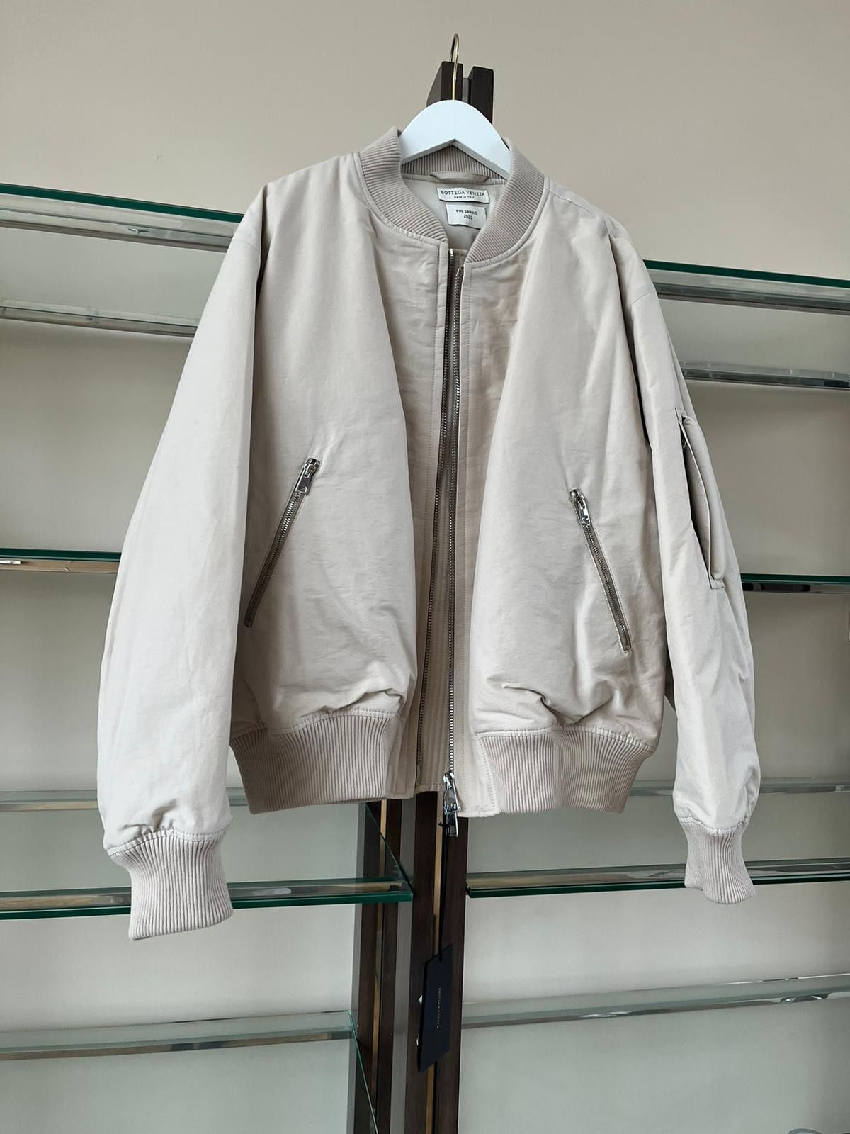 Bottega Veneta Blouson in Twill Nylon in Bone Size US L / EU 52-54 / 3 - 9 Thumbnail