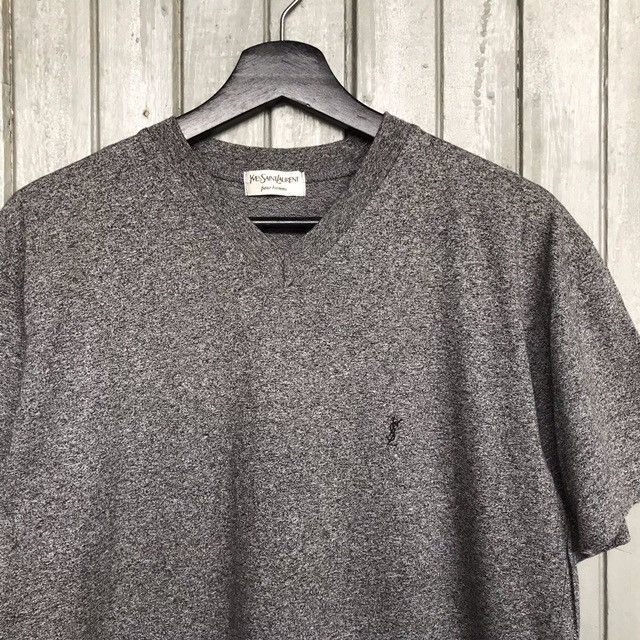 Vintage × Yves Saint Laurent *🔥Vintage YVES SAINT LAURENT V neck Small logo embroidery Size US M / EU 48-50 / 2 - 1 Thumbnail