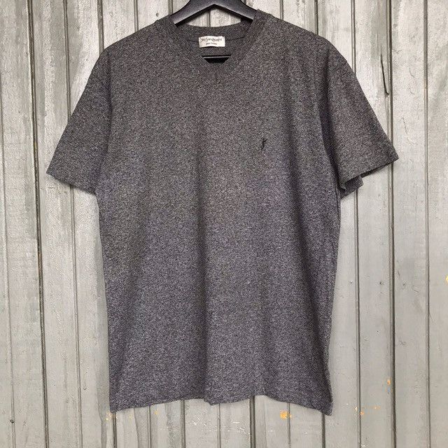 Vintage × Yves Saint Laurent *🔥Vintage YVES SAINT LAURENT V neck Small logo embroidery Size US M / EU 48-50 / 2 - 3 Thumbnail