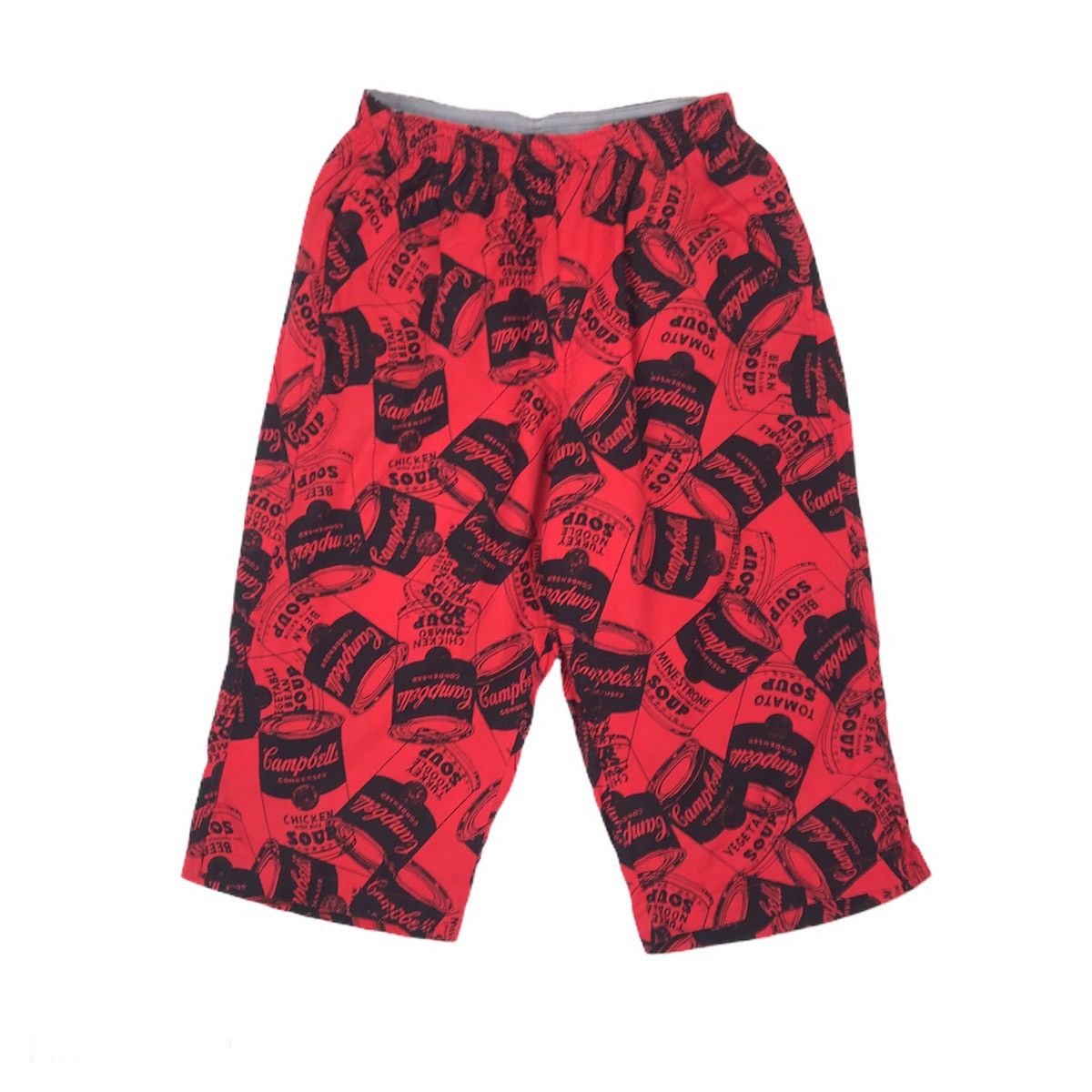 VTG Rare Andy warhol campbells soup full print shortpanT