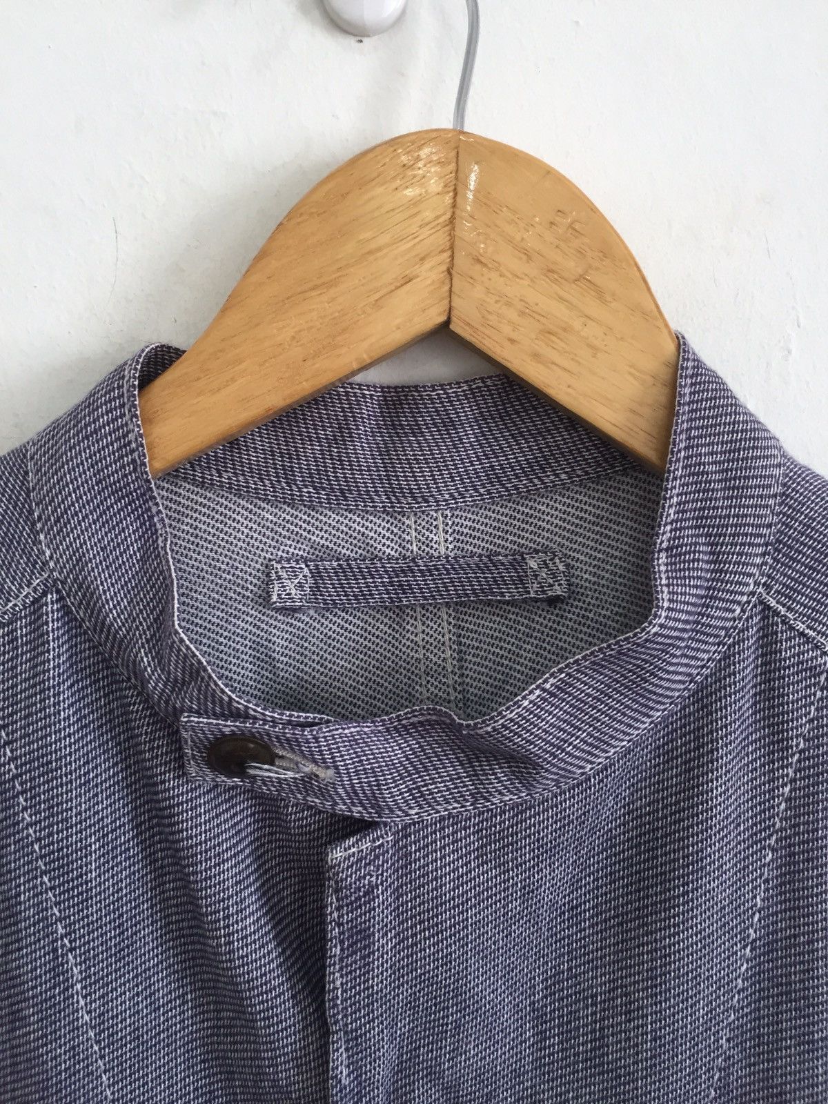 Journal Standard Steve Job Striped Mandarin Collar Workwear Jacket Size US L / EU 52-54 / 3 - 4 Thumbnail
