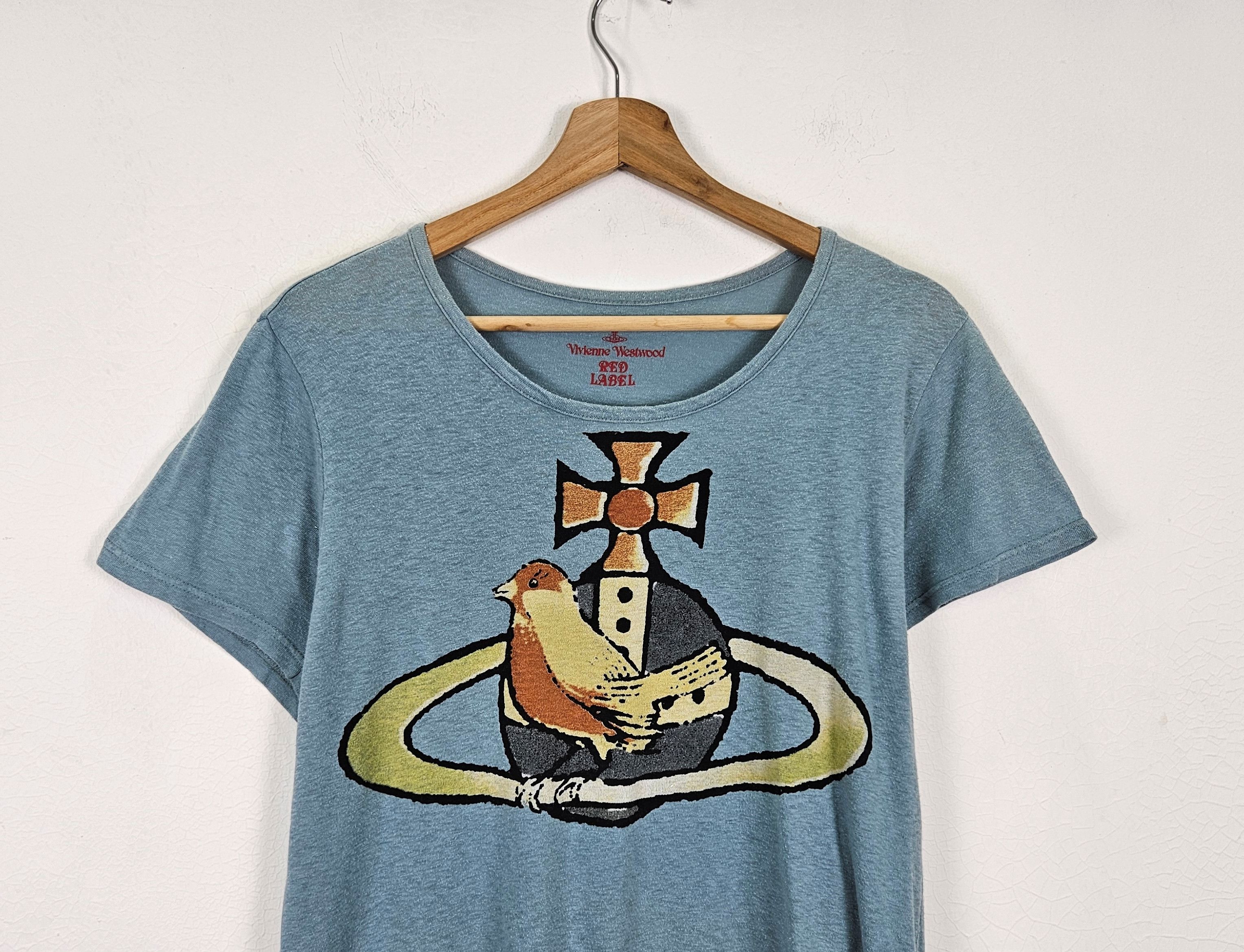 Vivienne Westwood Vivienne Westwood Red Label Bird Peace Orb Shirt Size L / US 10 / IT 46 - 2 Thumbnail