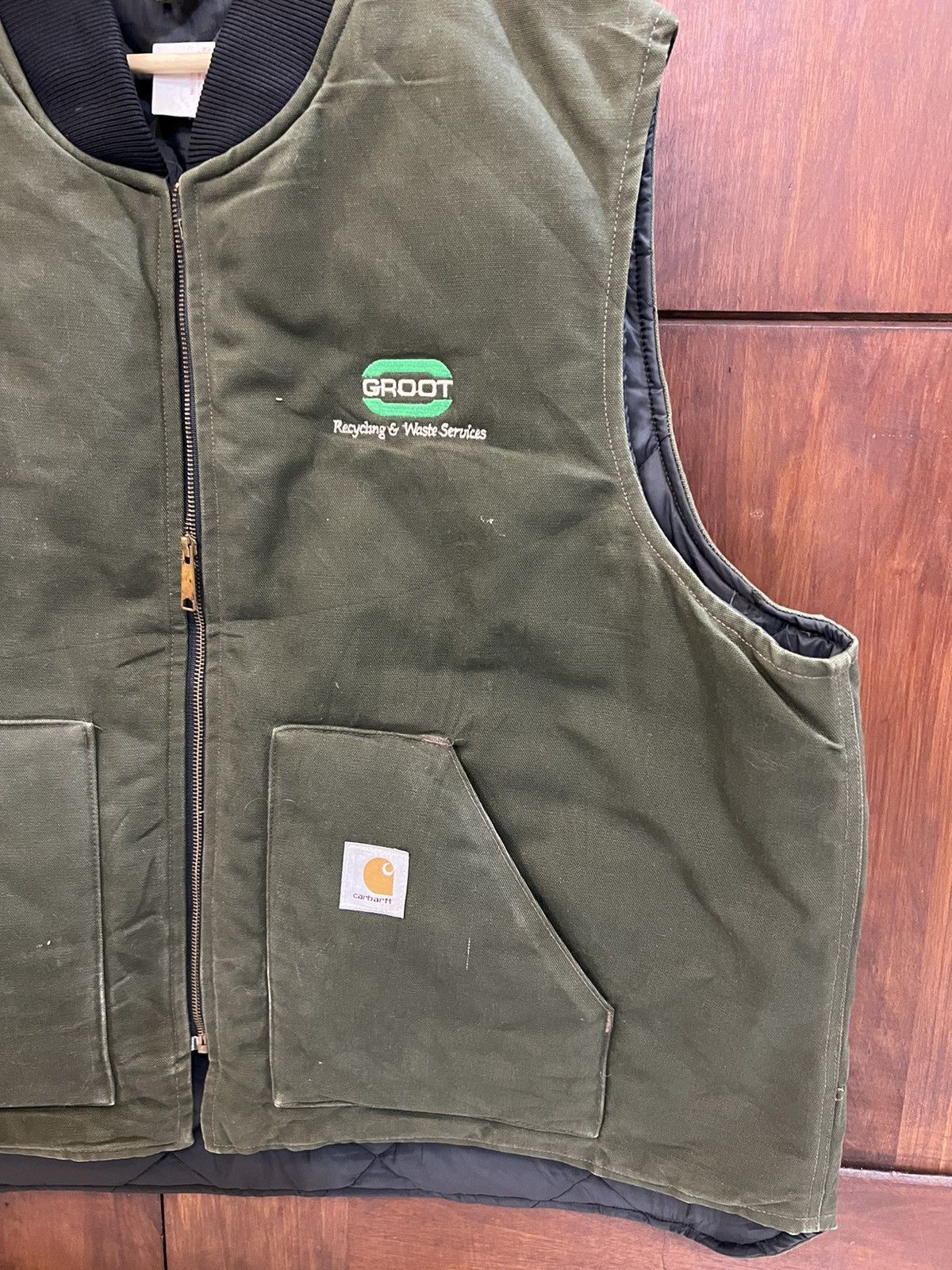 Carhartt Carhartt Detroit Denim Green Army Hoodies Jacket Size US XXL / EU 58 / 5 - 2 Thumbnail