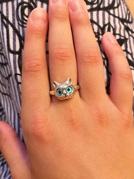 Jewelry Charm Cute Cat Ring Size ONE SIZE - 3 Thumbnail