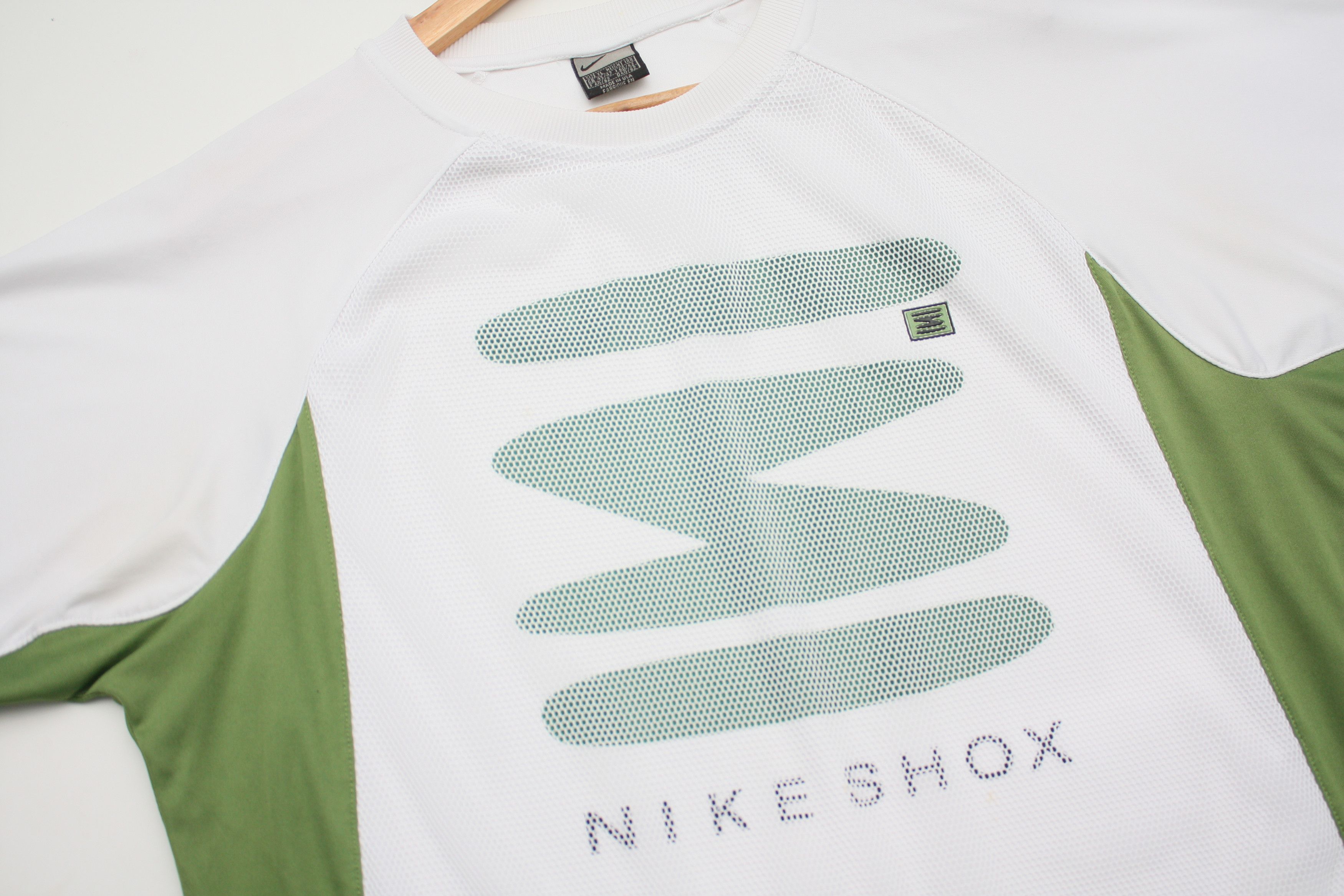 Nike Nike Shox White Mesh Vintage T-Shirt Size US M / EU 48-50 / 2 - 2 Thumbnail