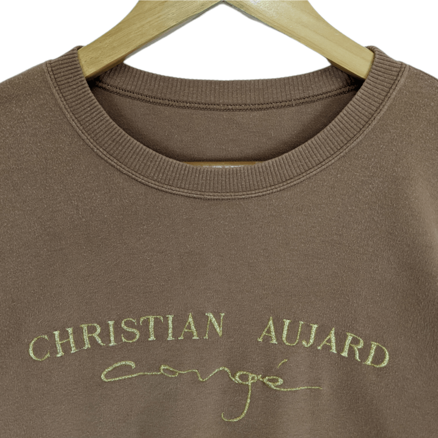 Designer CHRISTIAN AUJARD Big Logo Spell Out Jumper Sweatshirt Size US M / EU 48-50 / 2 - 4 Thumbnail